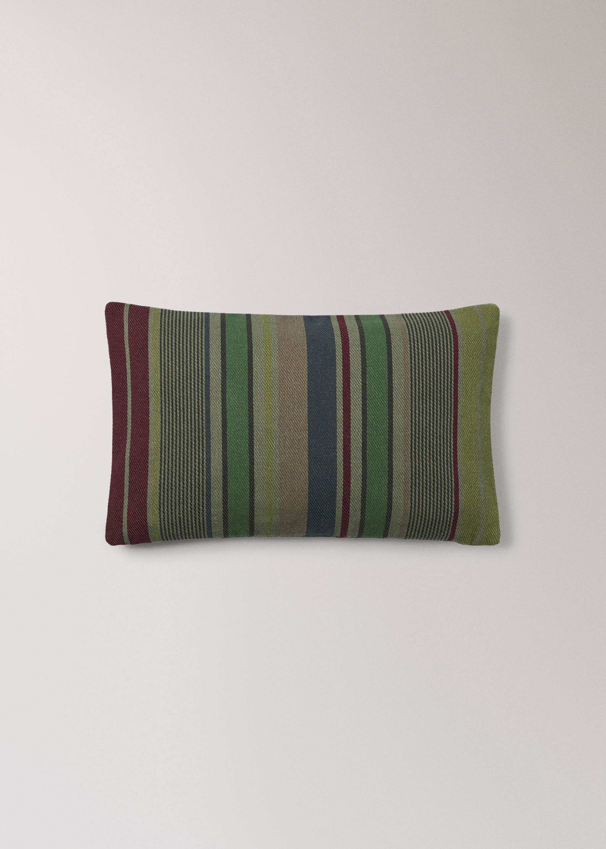 Cotton overdyed striped cushion cover 30x50 cm - Article without model