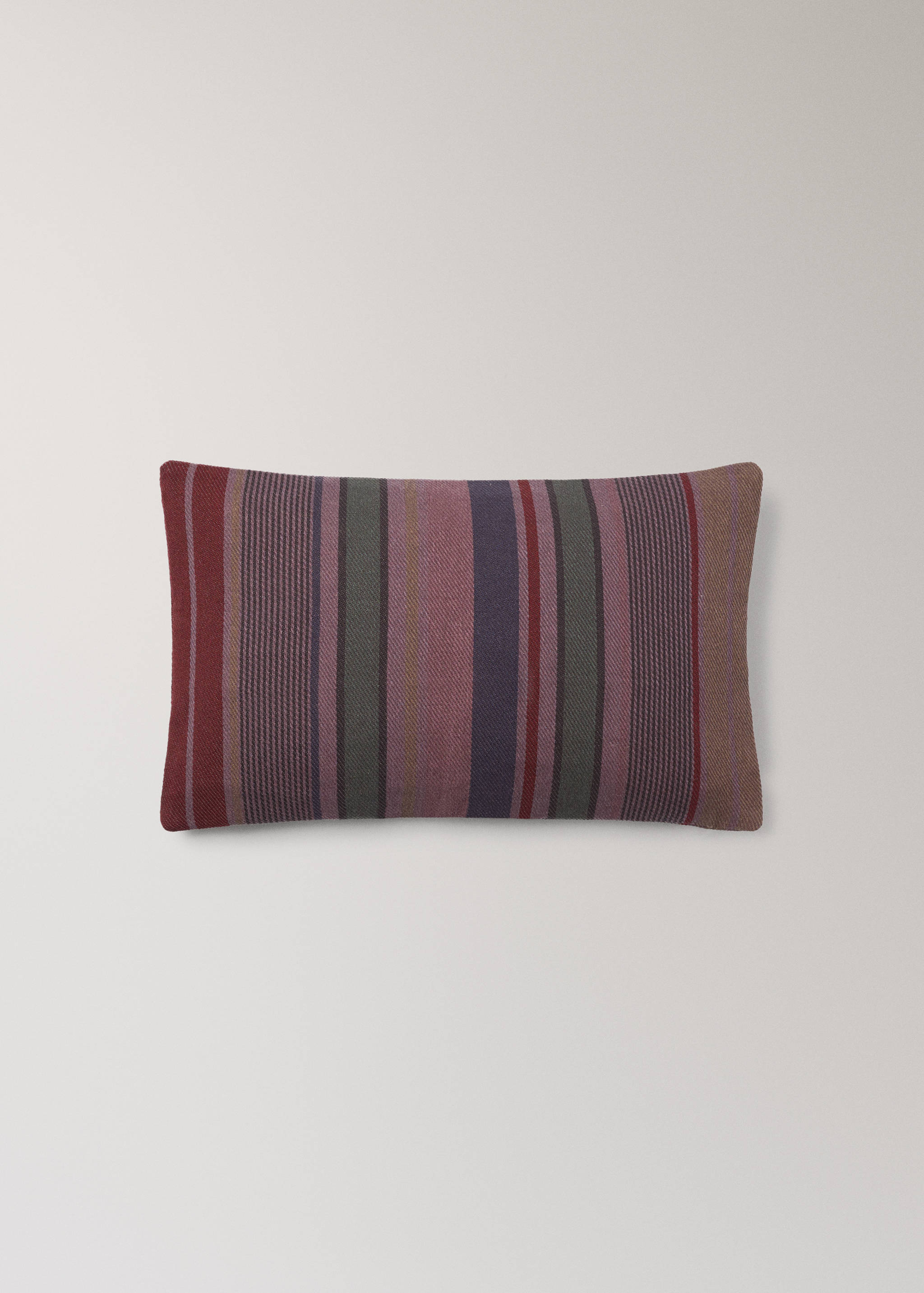 Cotton overdyed striped cushion cover 30x50 cm - Article without model
