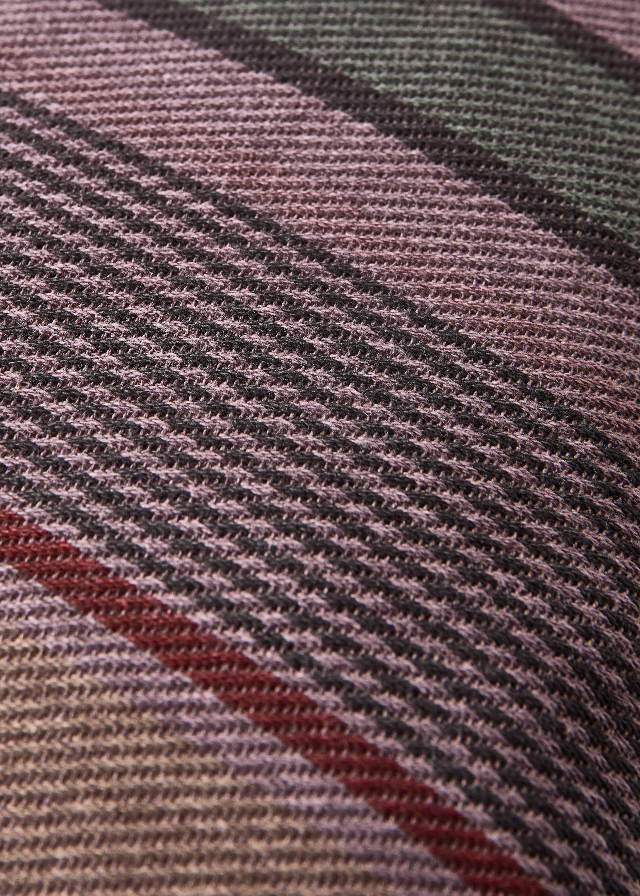 Cotton overdyed striped cushion cover 30x50 cm - Details of the article 4