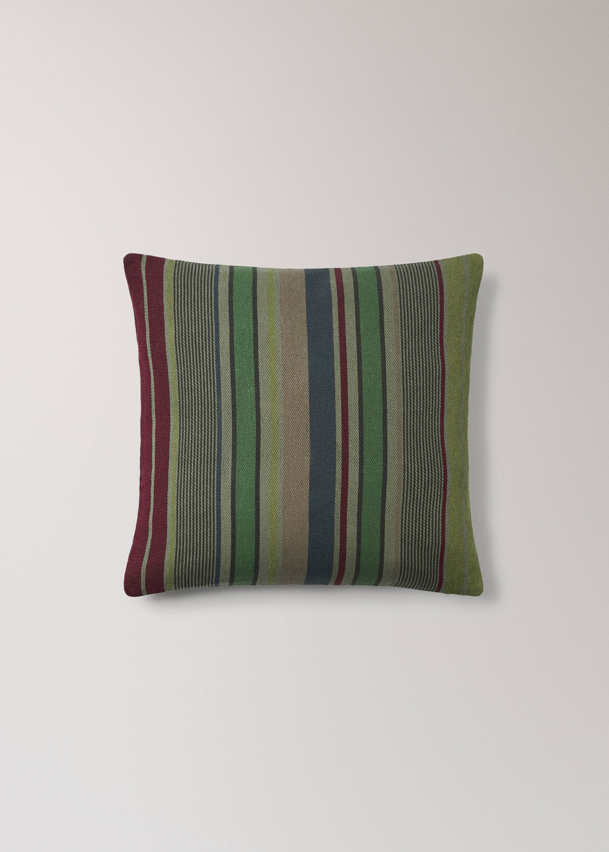 Cotton overdyed striped cushion cover 45x45 cm - Article without model