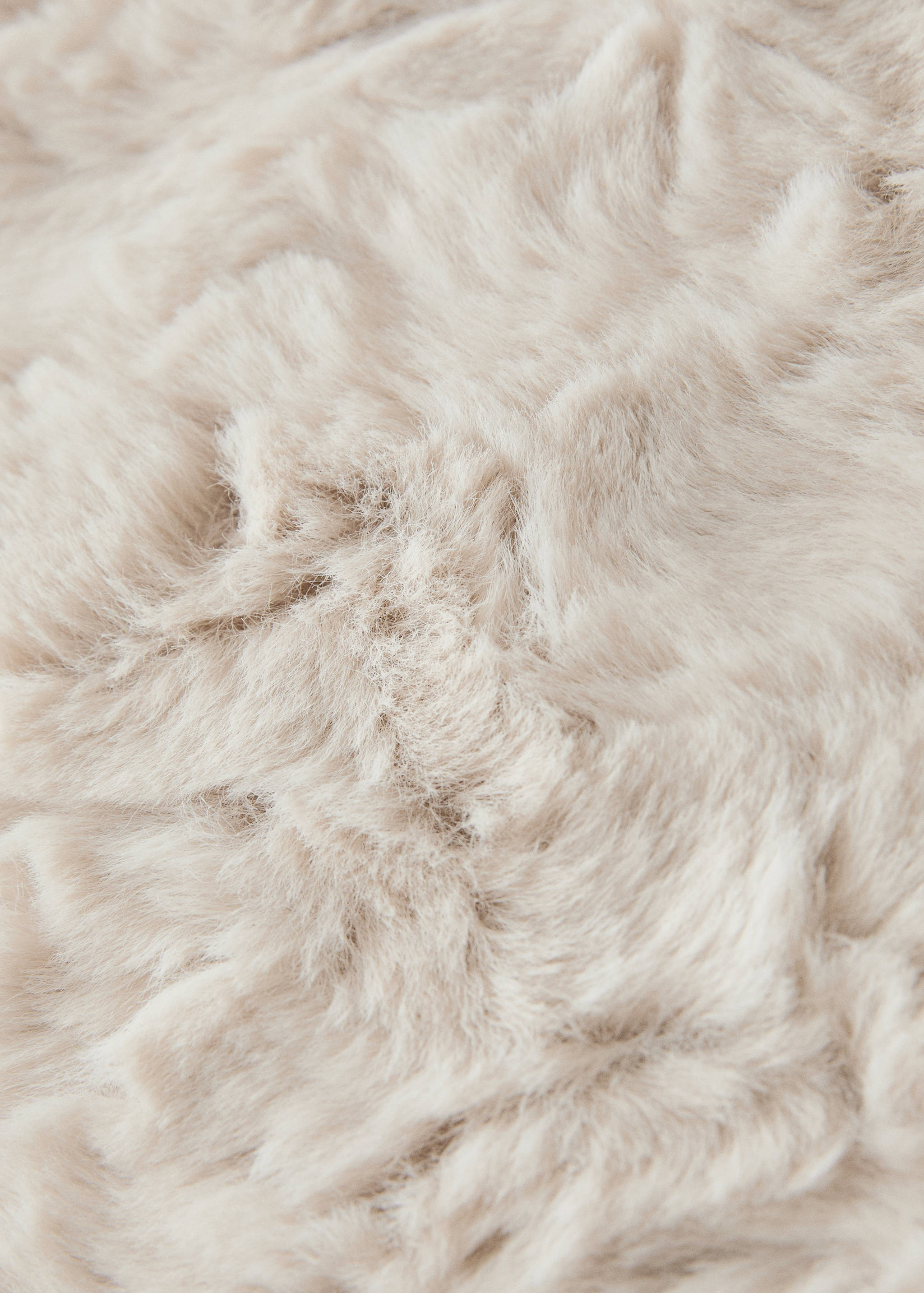 Faux-fur textured cushion cover 50x50 cm - Details of the article 1