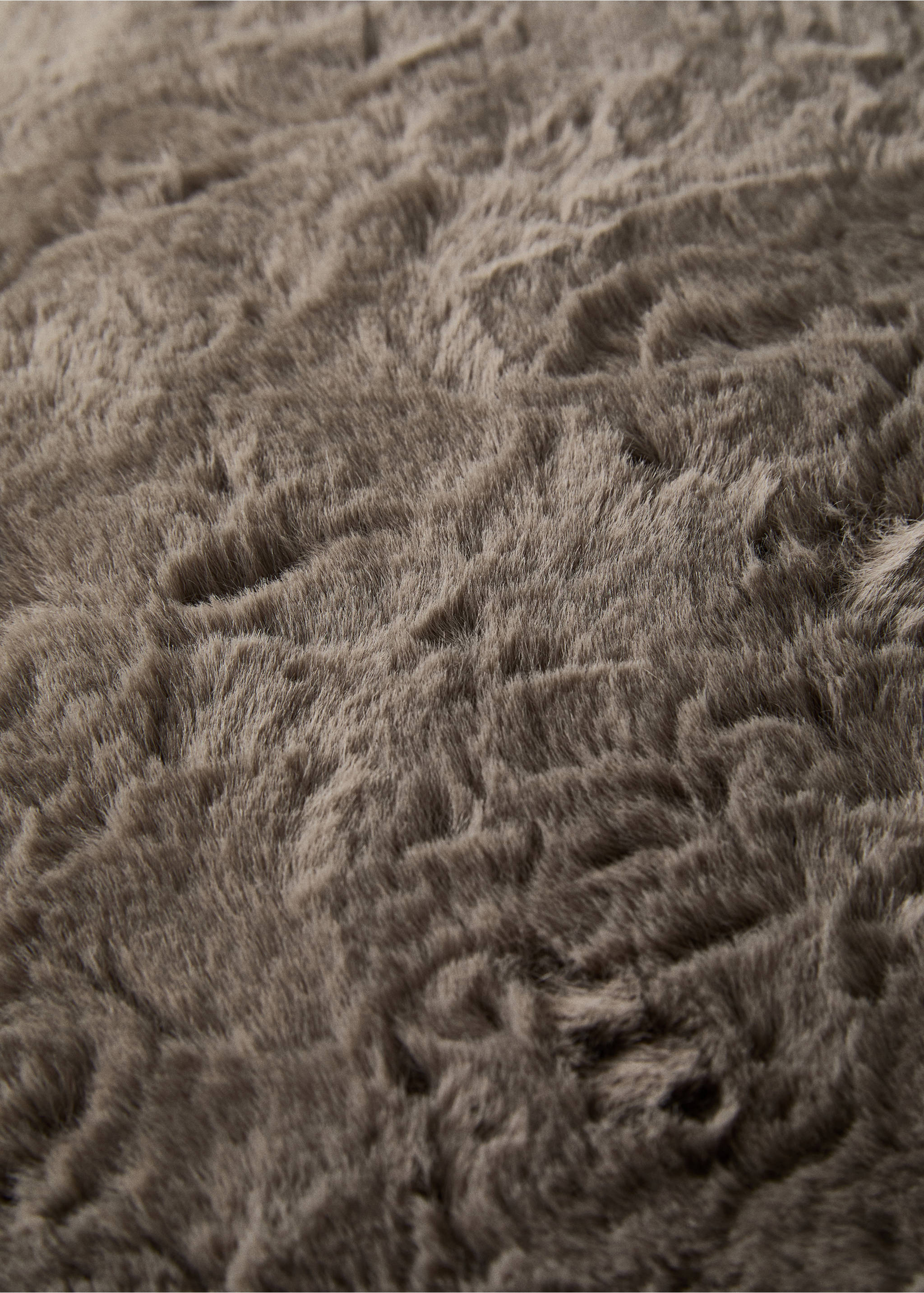 Калъфка за възглавница с текстура на косъм ефект 50x50 см - Данни за артикула 2, Сиво. Ref: 17003328-00.