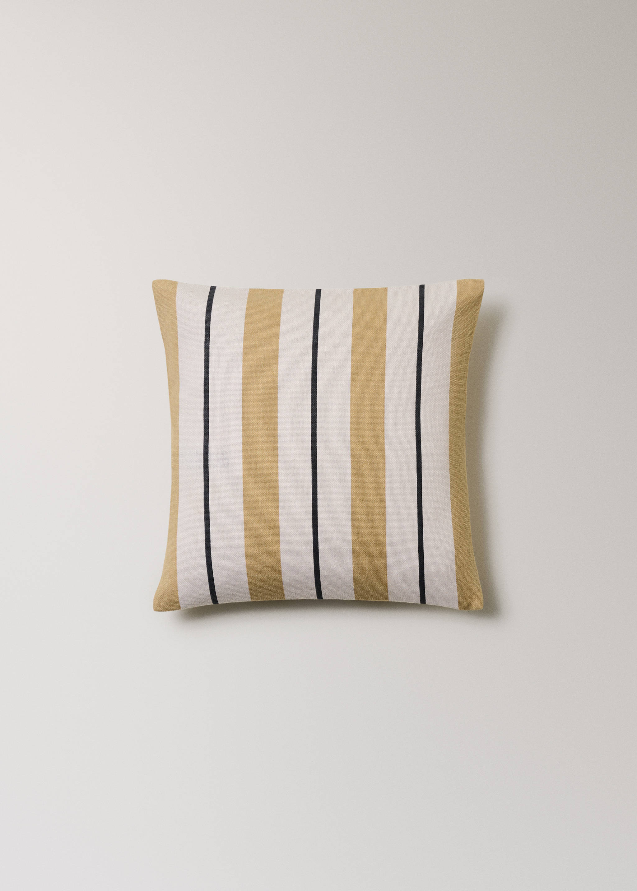 Housse de coussin en coton imprimé à rayures 45x45 cm - Article sans modèle