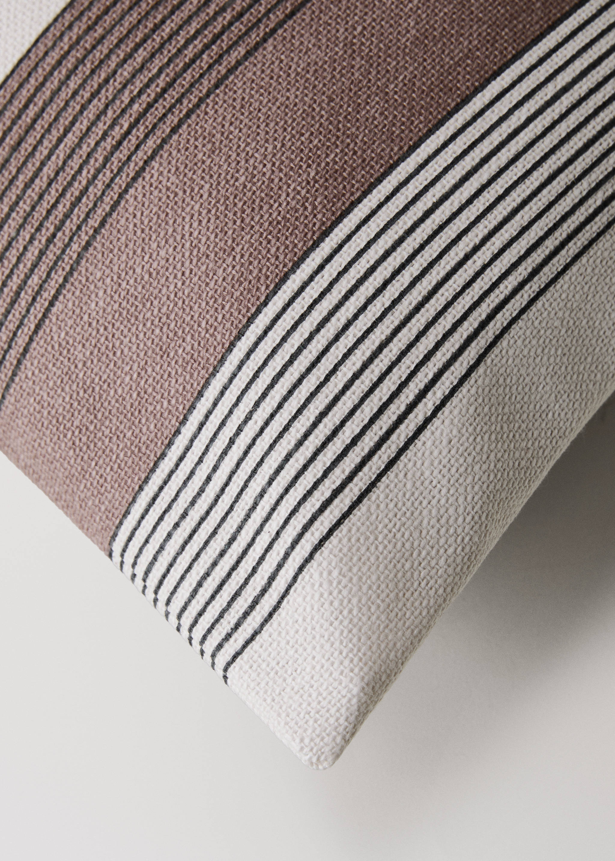 Kuddfodral i bomull med ränder 30x50 cm - Detaljer om artikeln 2