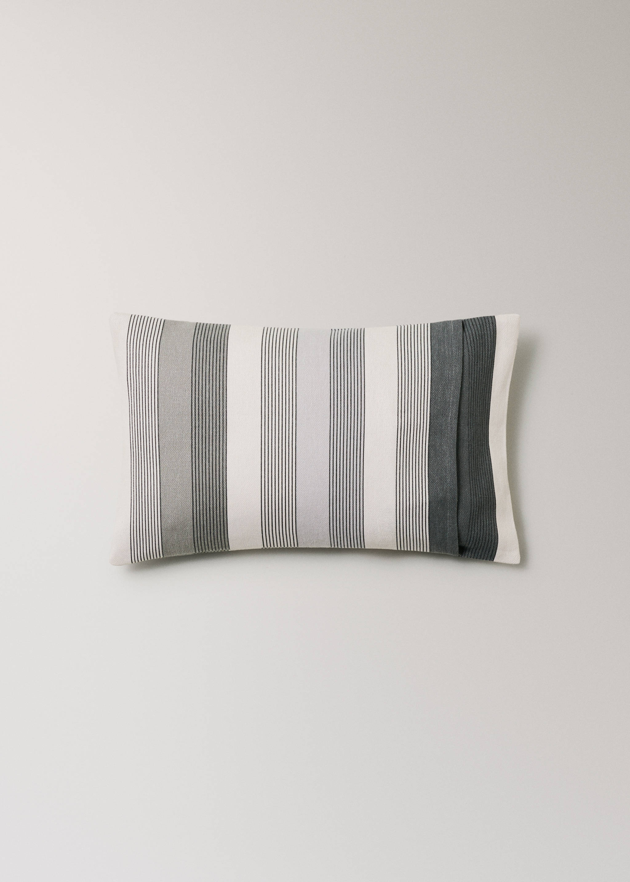 Funda cojín algodón estampado multirayas 30x50 cm - Detalle del artículo 1