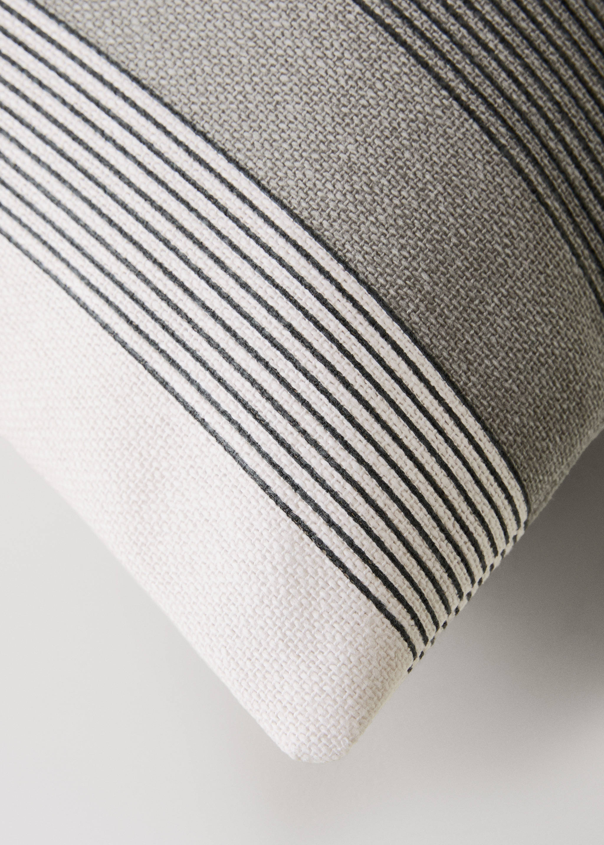 Funda cojín algodón estampado multirayas 30x50 cm - Detalle del artículo 2