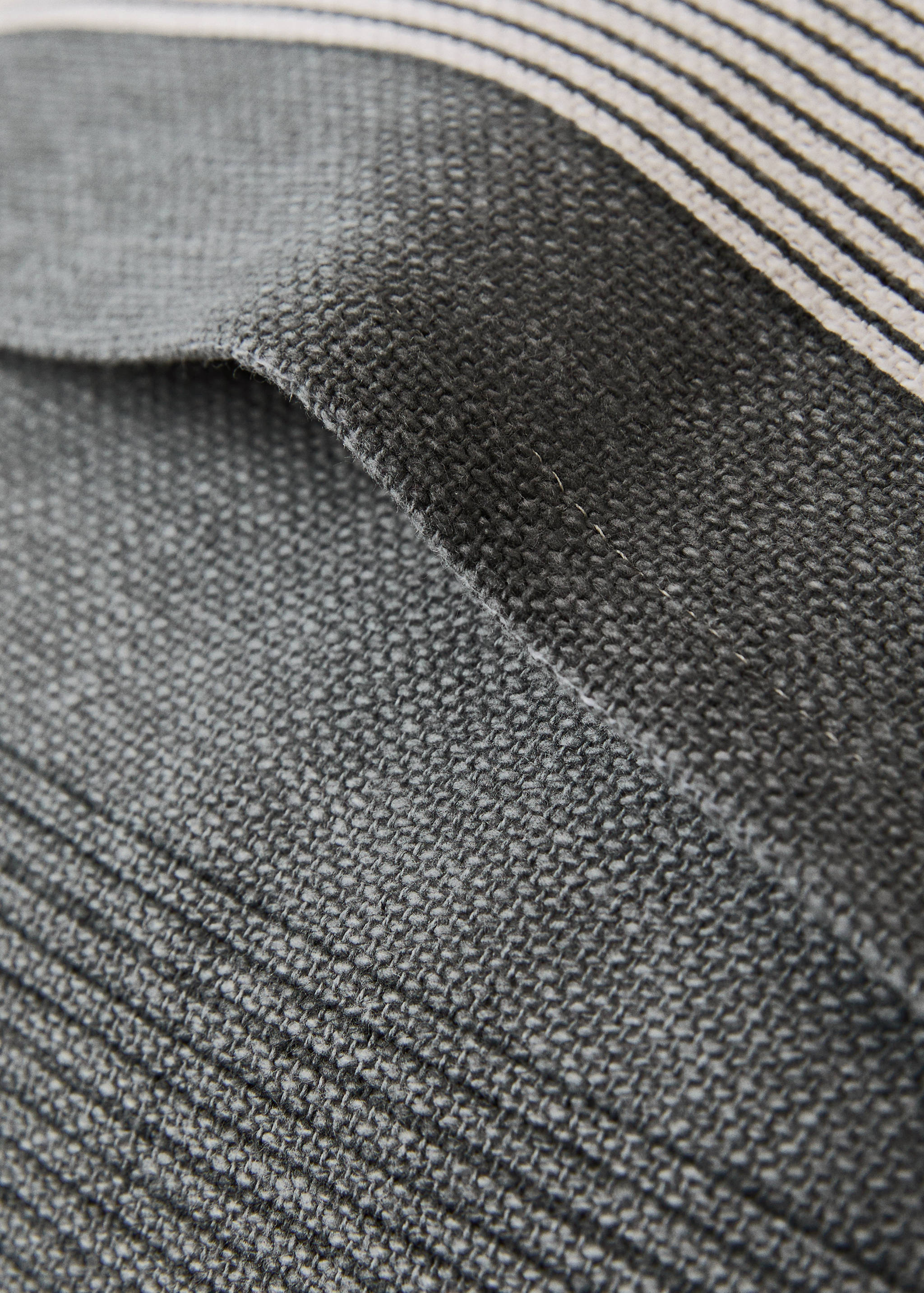 Funda cojín algodón estampado multirayas 30x50 cm - Detalle del artículo 3