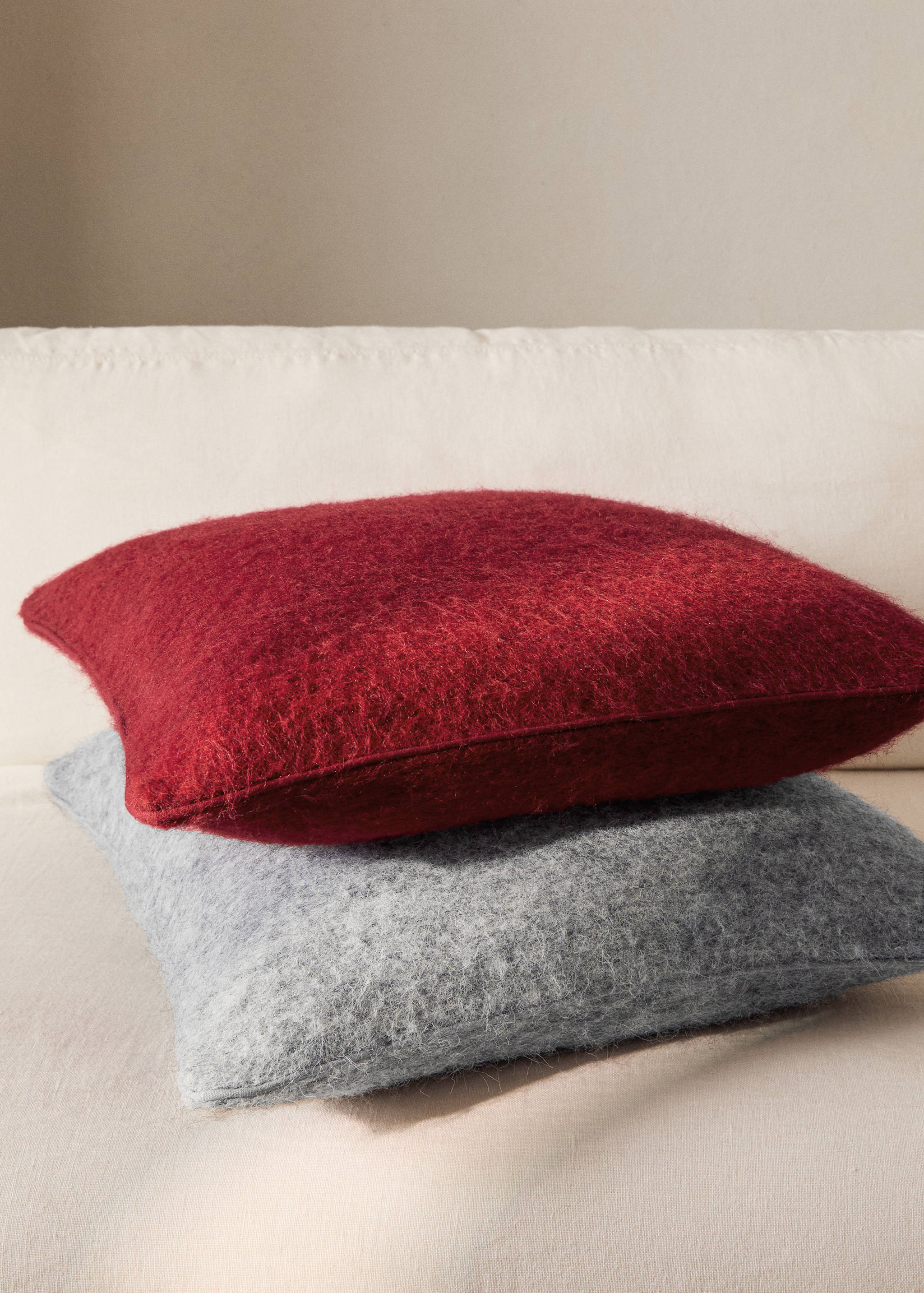 Jastučnica s nečešljanim efektom 50 x 50 cm - Opći prikaz