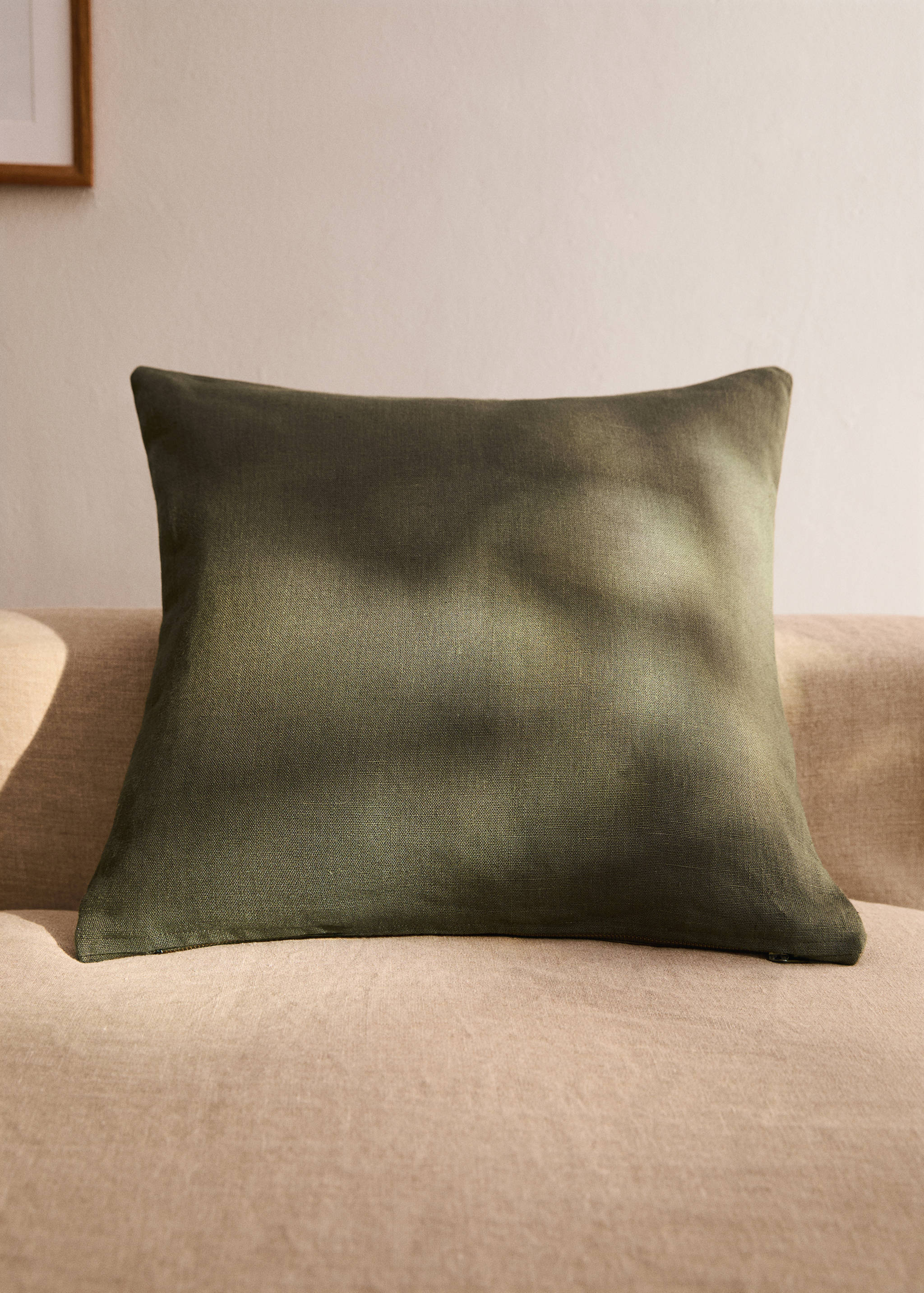 Funda cojín lino  50x50 cm - Plano general