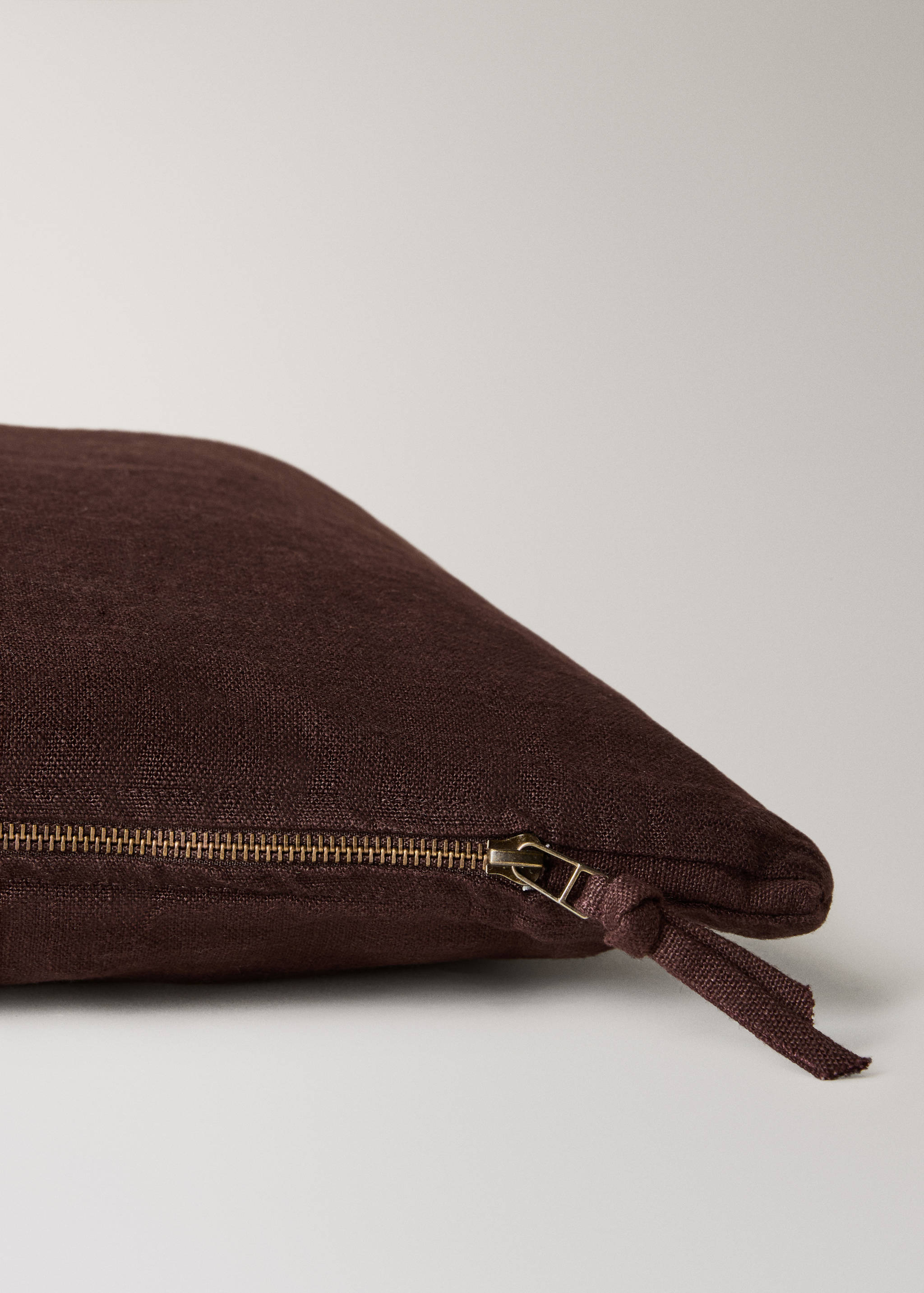 Linen cushion cover with zip 40x60 cm - Details of the article 3