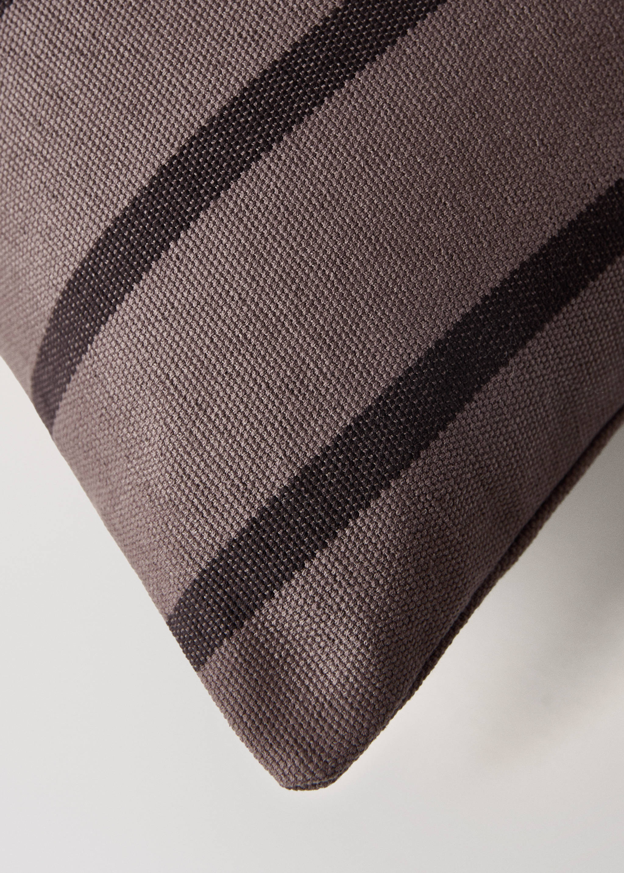 Kuddfodral i bomull med tvåfärgade ränder 40x60 cm - Detaljer om artikeln 3