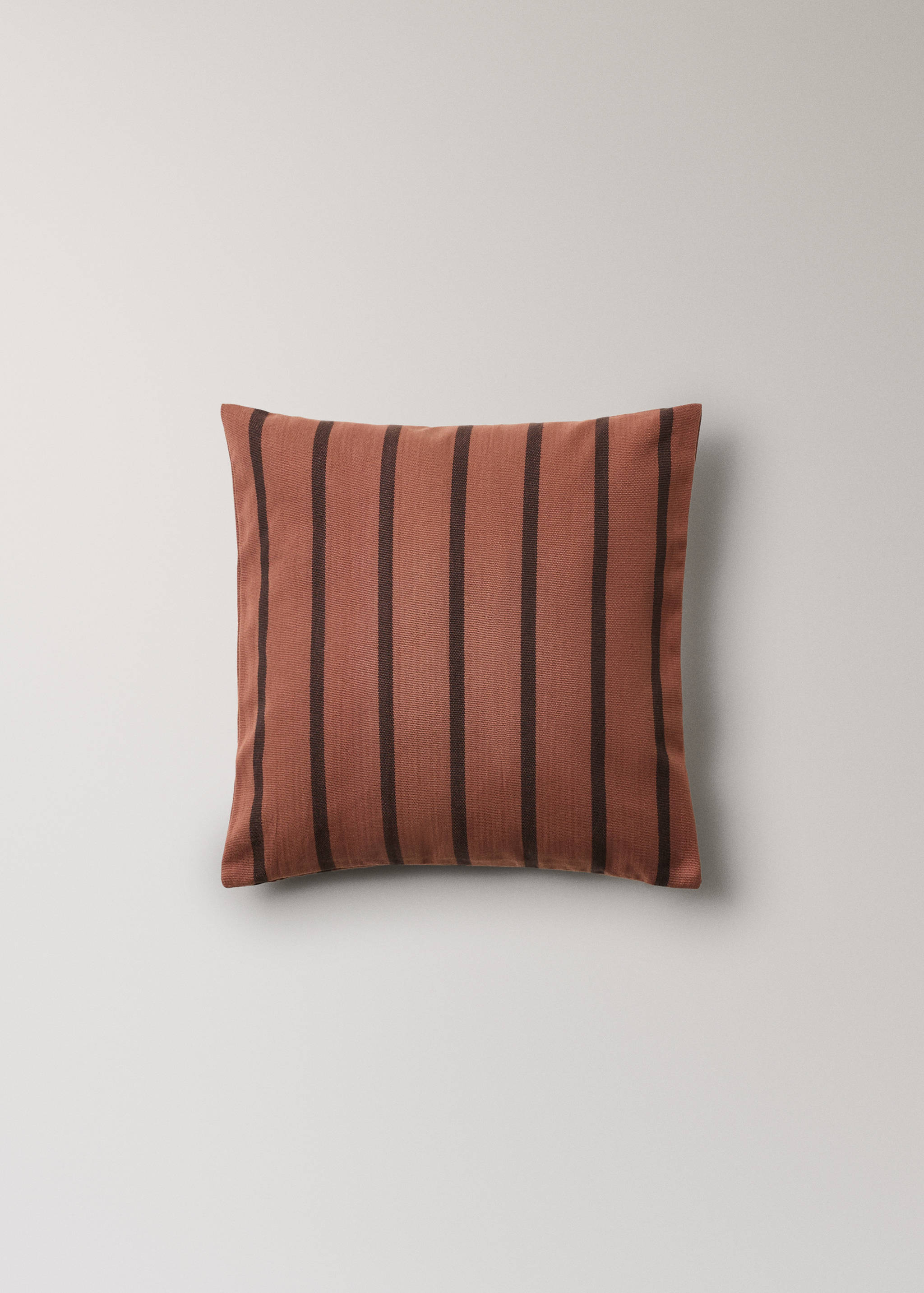 Наволочка для подушки з бавовни з двокольоровою смужкою 40x40 см - Товар без моделі