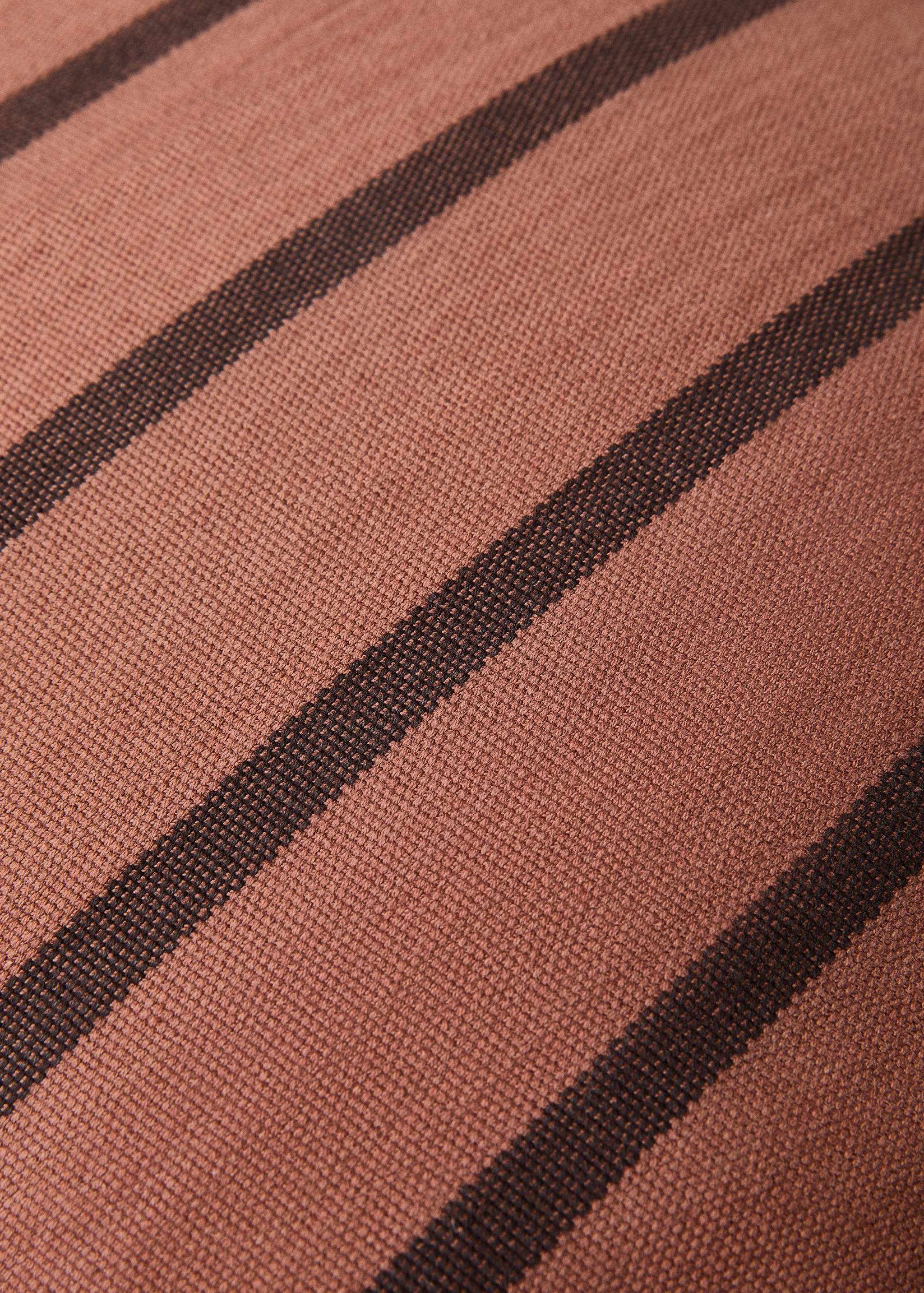 Наволочка для подушки з бавовни з двокольоровою смужкою 40x40 см - Детальніше про товар 2