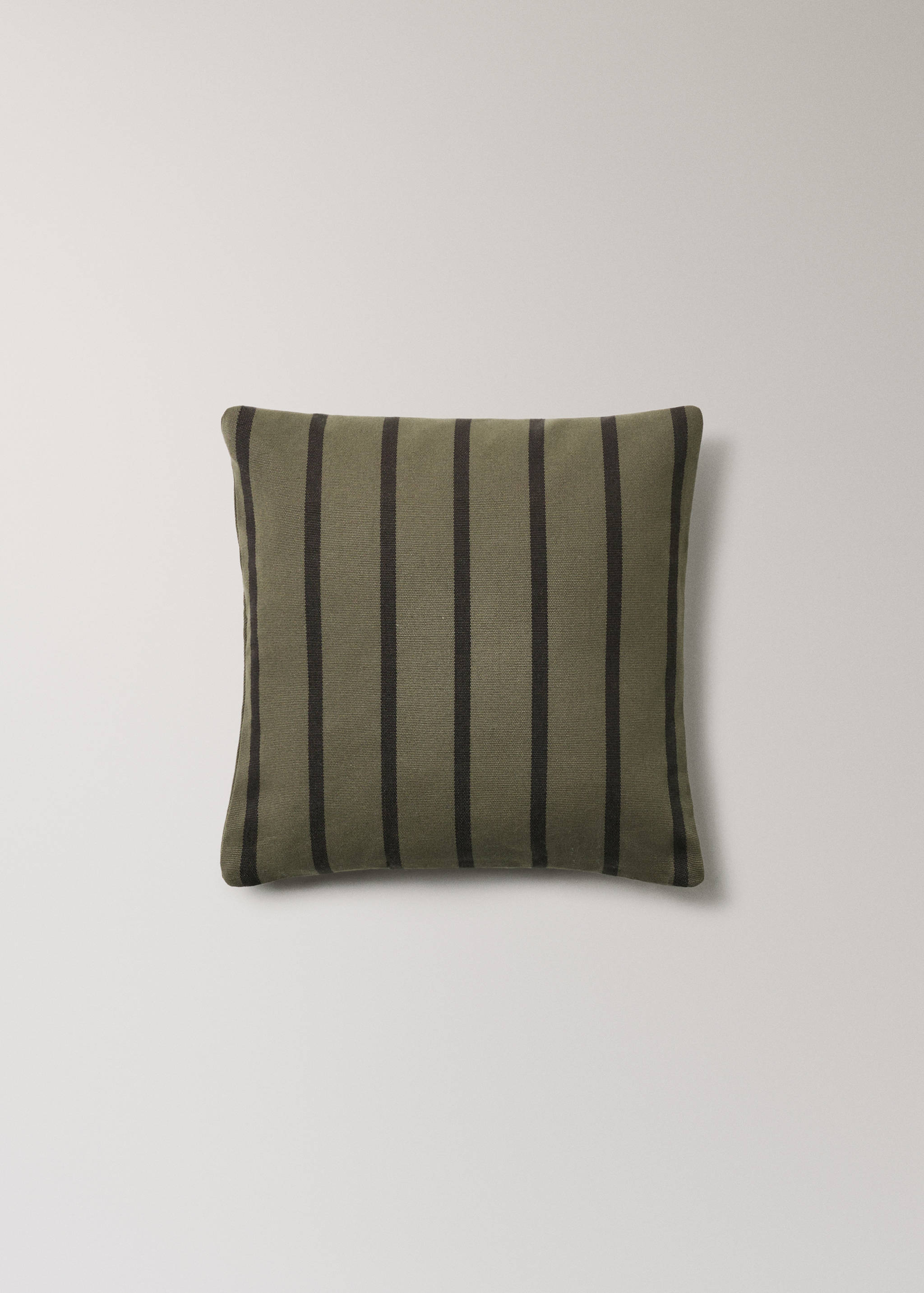 Наволочка для подушки з бавовни з двокольоровою смужкою 40x40 см - Товар без моделі