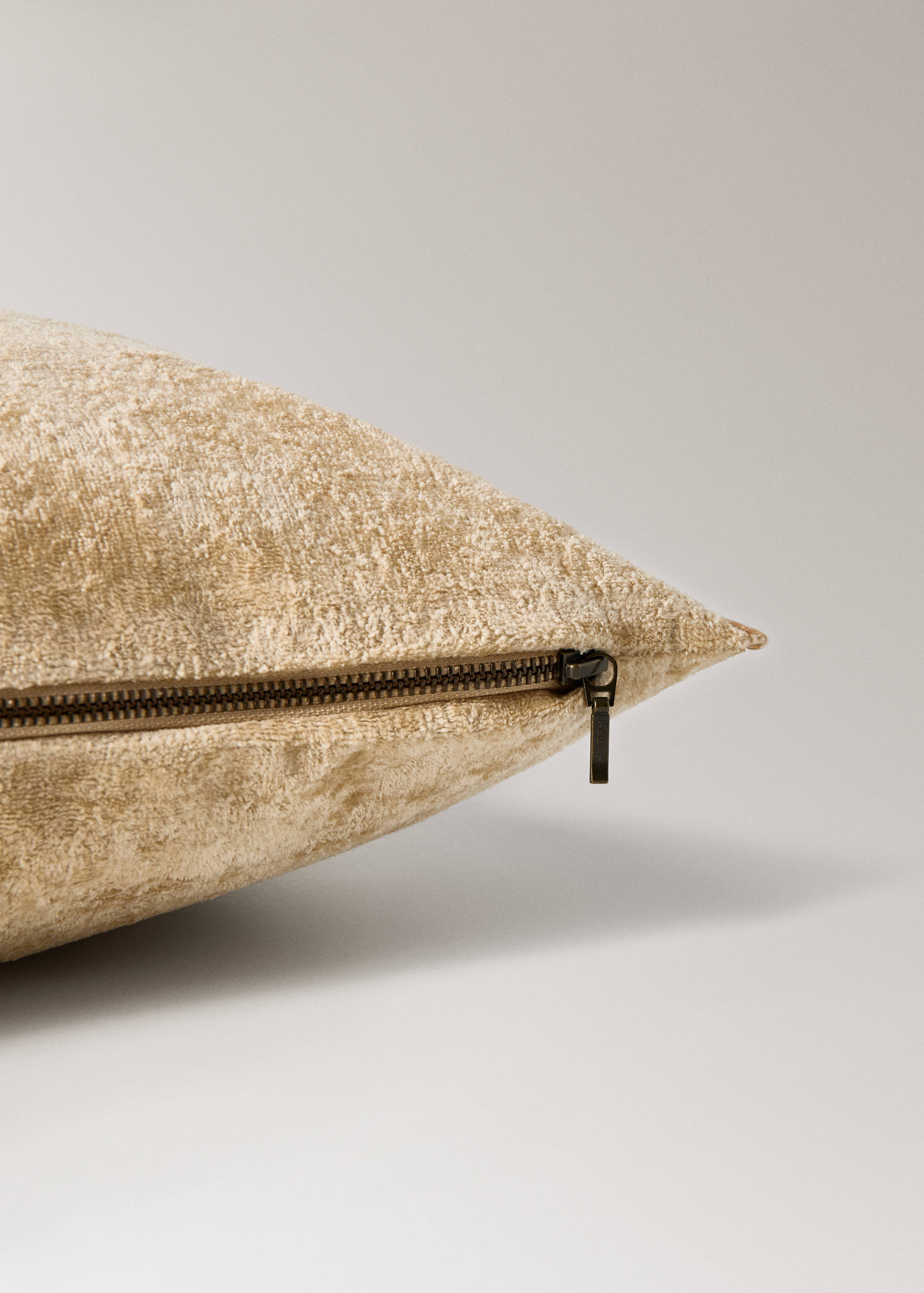 Poszewka na poduszkę z aksamitu i lnu 40x60 cm - Szczegóły artykułu 1