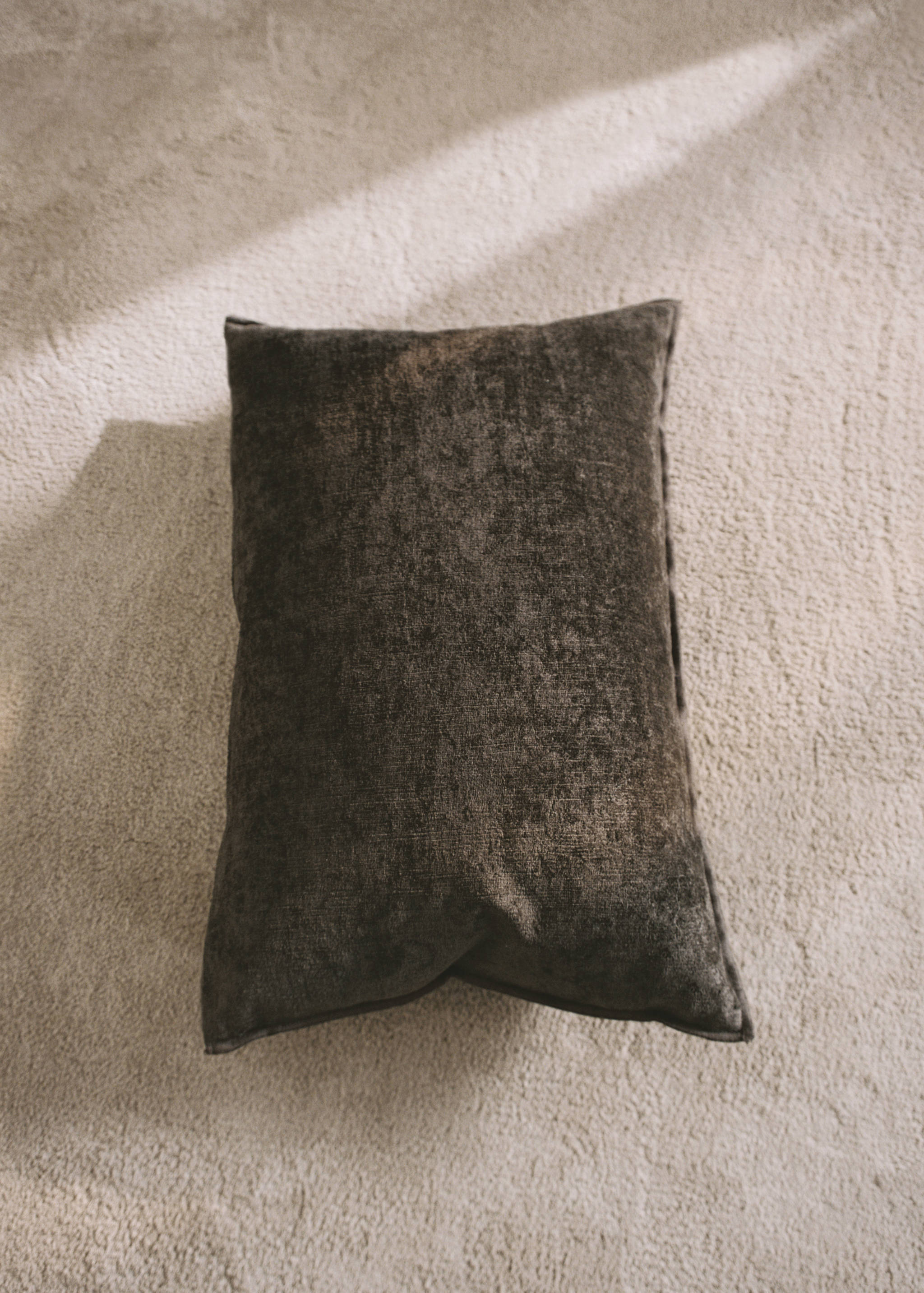 Poszewka na poduszkę z aksamitu i lnu 40x60 cm - Szczegóły artykułu 5