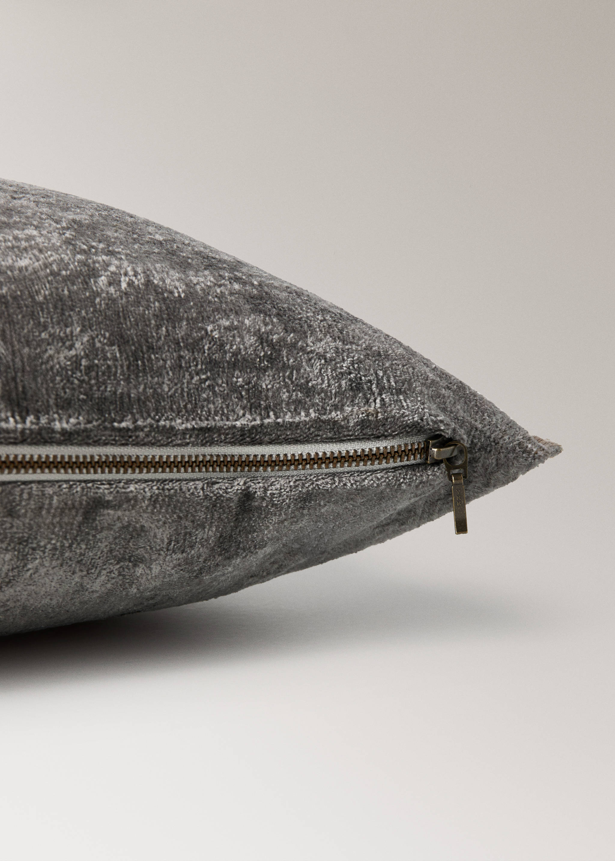 Velvet linen cushion cover 40x60 cm - Details of the article 1