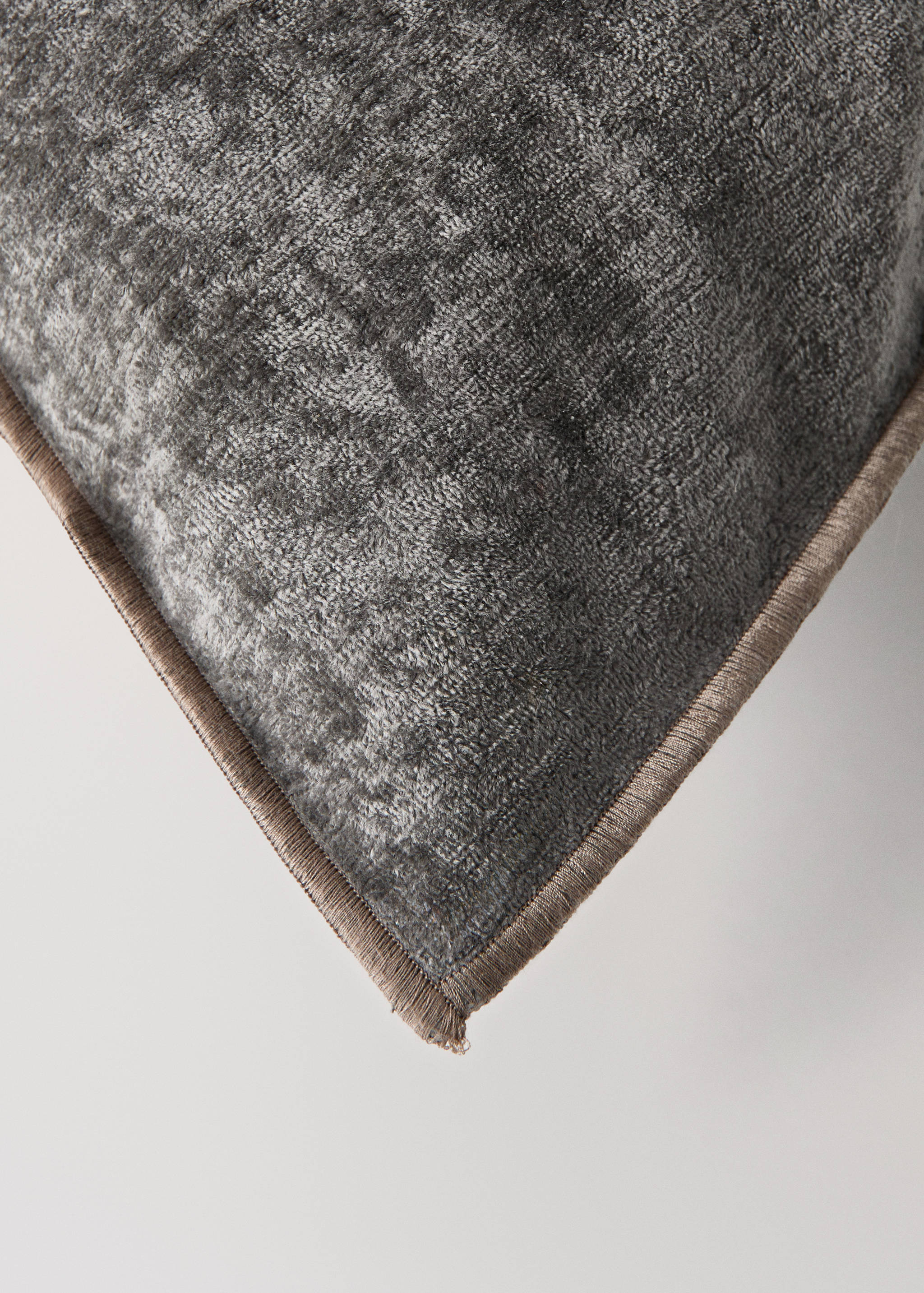 Velvet linen cushion cover 40x60 cm - Details of the article 2