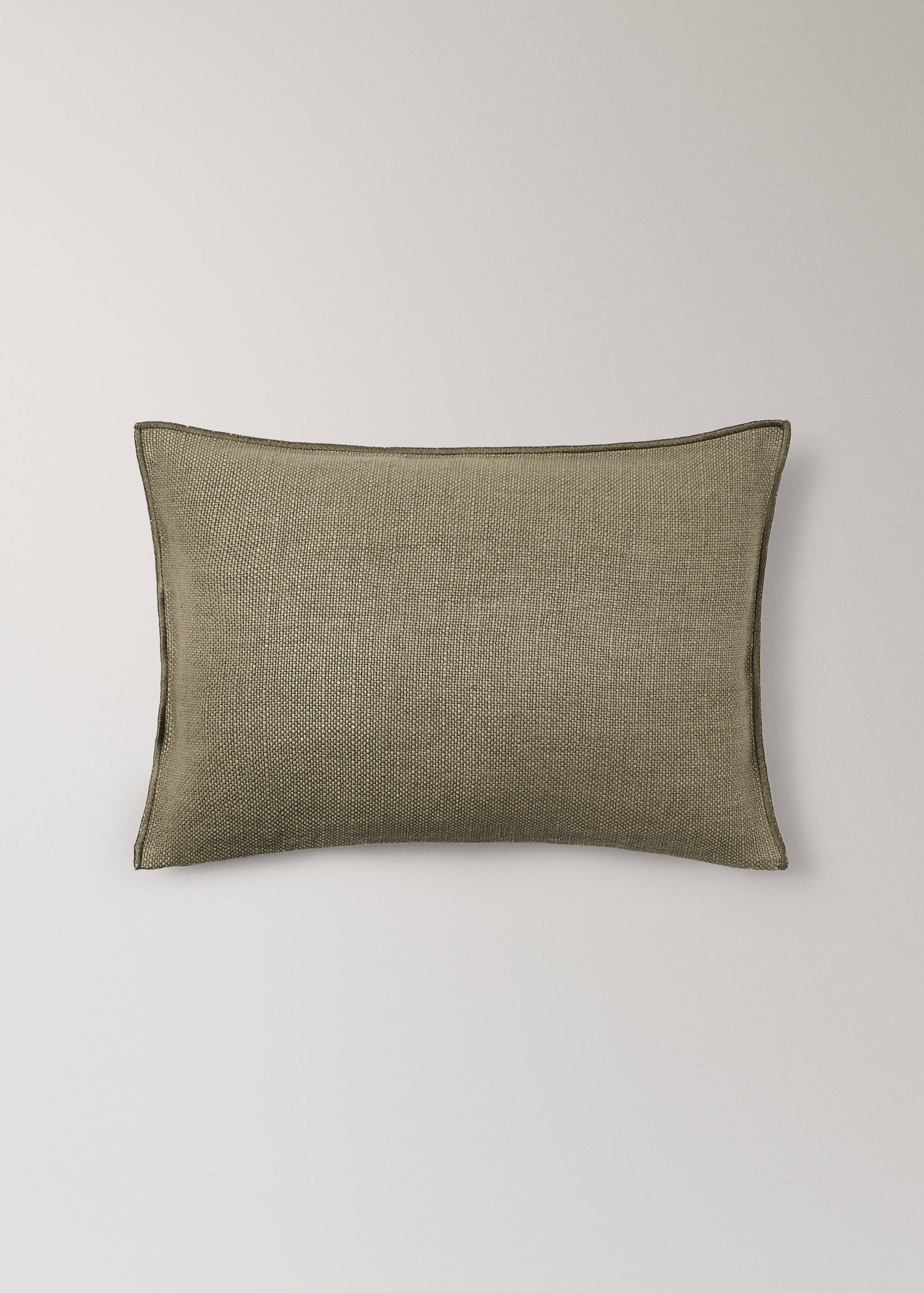 Linen cushion cover with overlock stitching 40x60 cm - Article without model