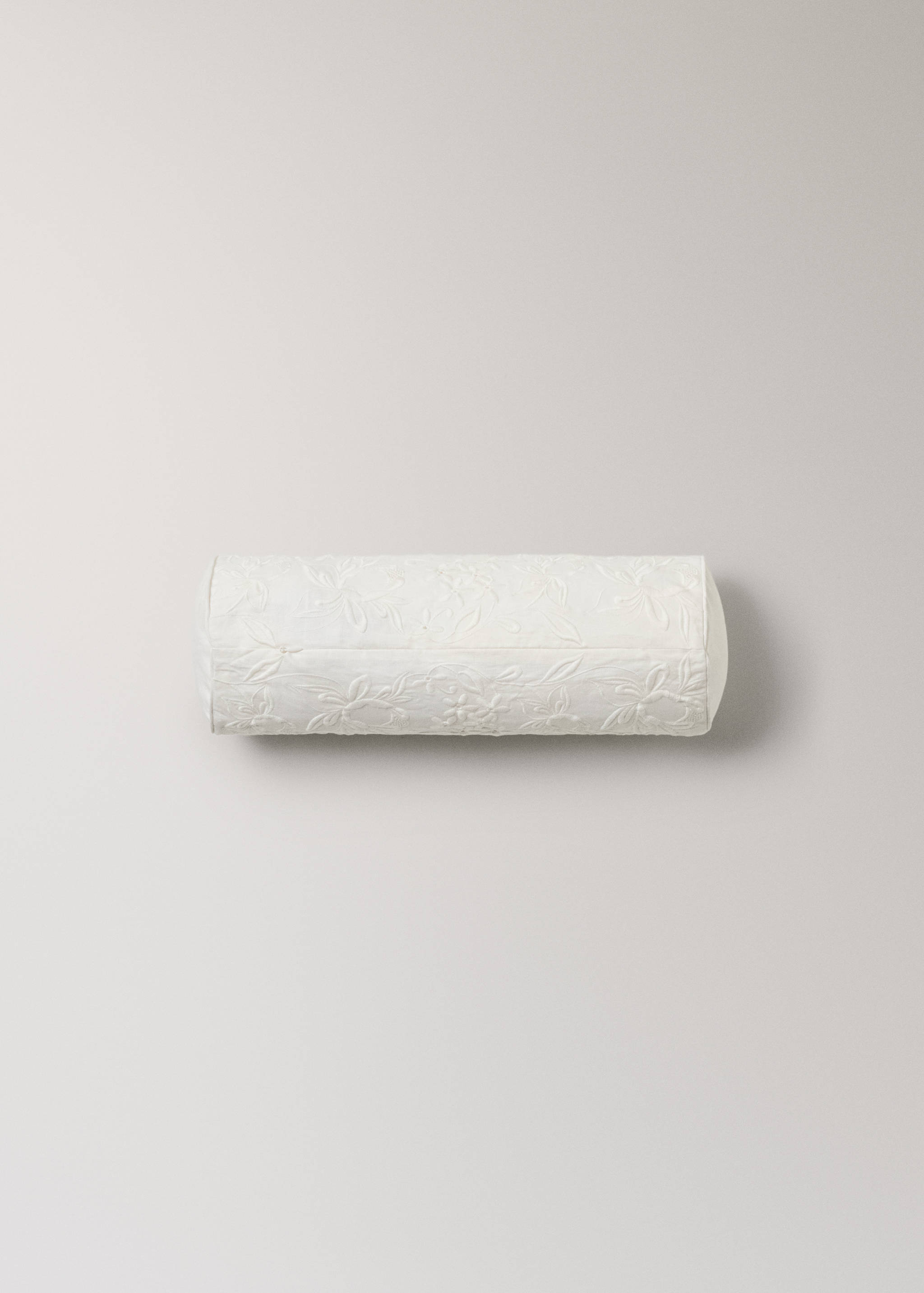 Embroidered linen cotton cushion cover 5.9x17.7in - Details of the article 1