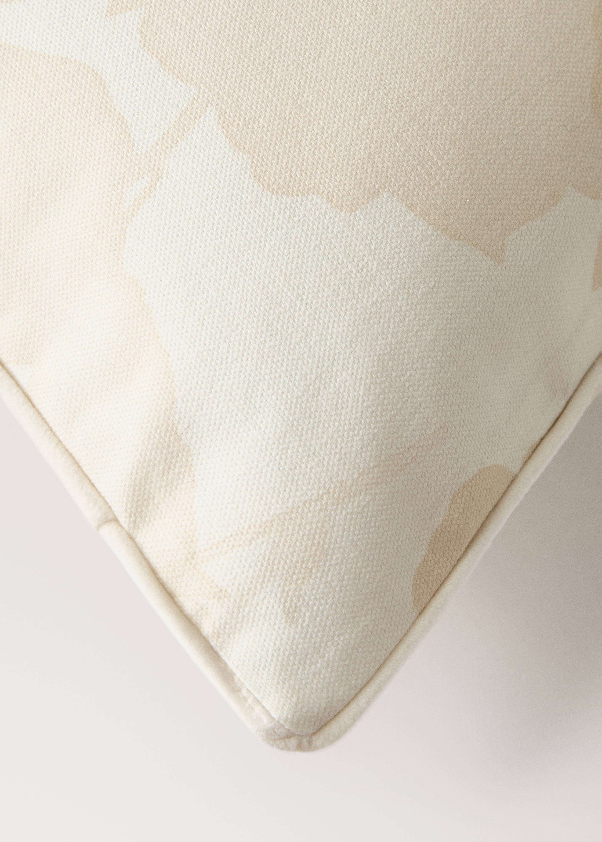 Housse de coussin fleurs liseré velours 30x50 cm - Détail de l'article 2