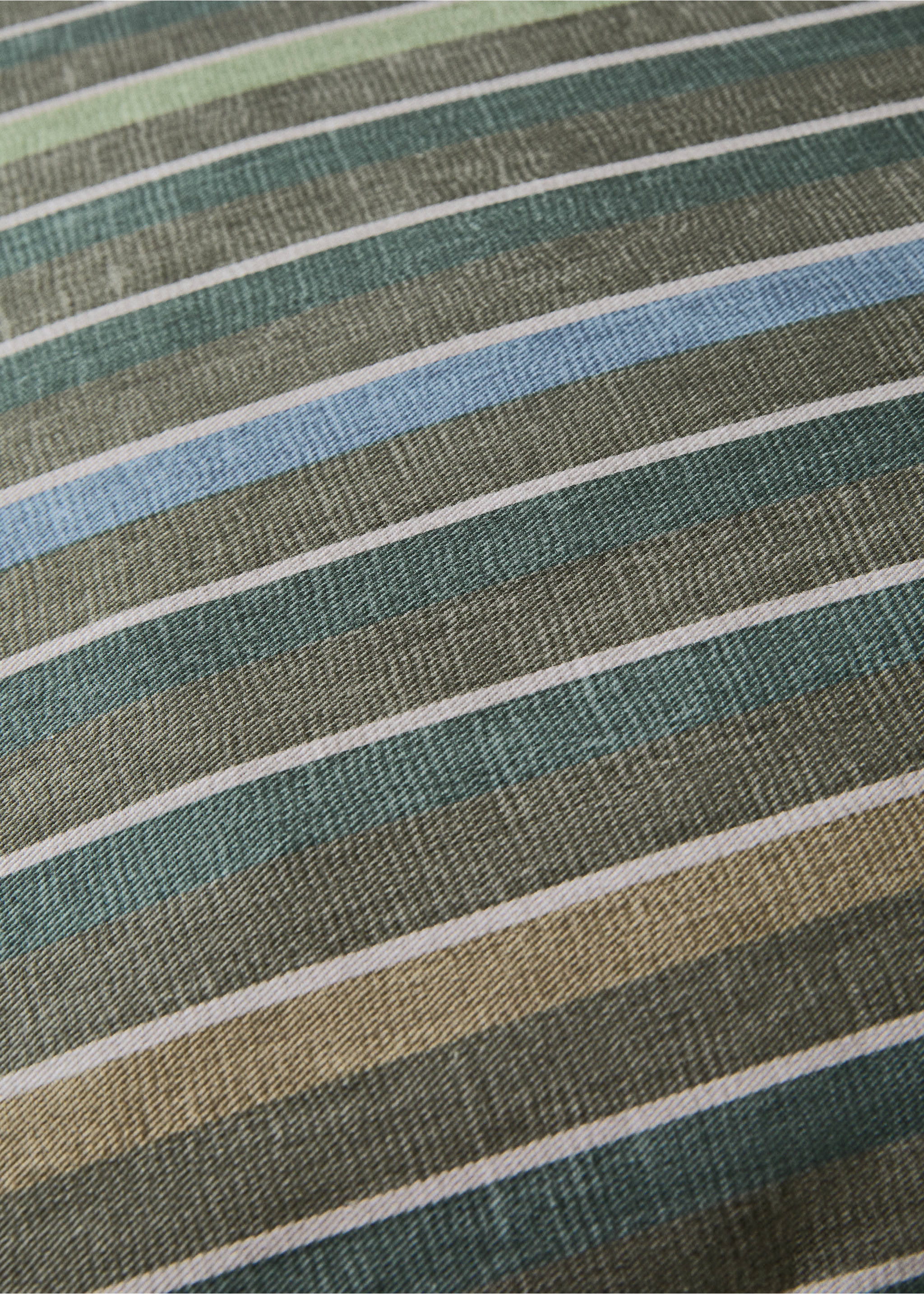 Pamuklu çizgili yastık kılıfı 45x45 cm - Ürün detayı 3, Mürekkep Mavisi. Ref: 17003354-00.