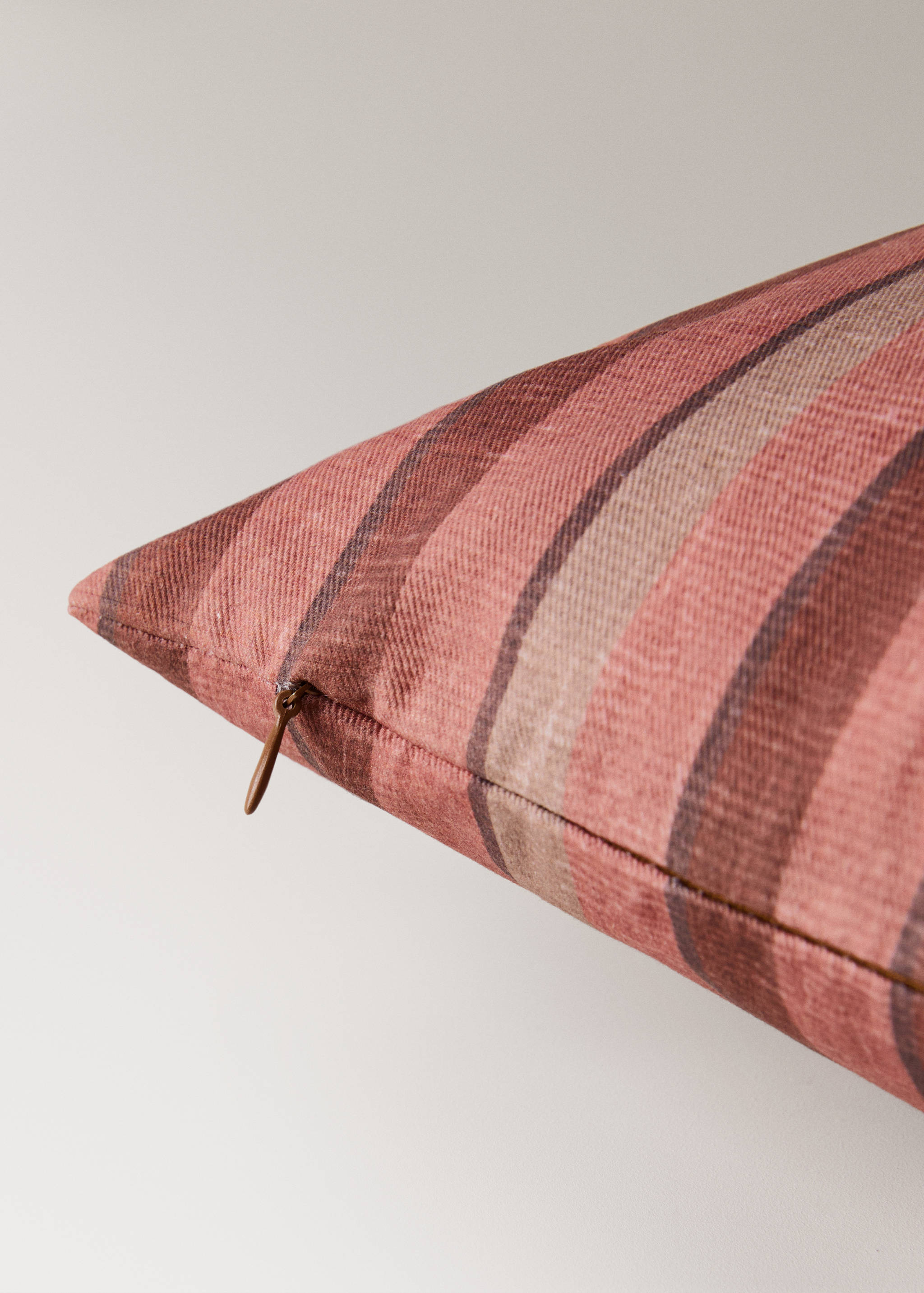 Copricuscino cotone riga stampata 45x45 cm - Dettaglio dell'articolo 1