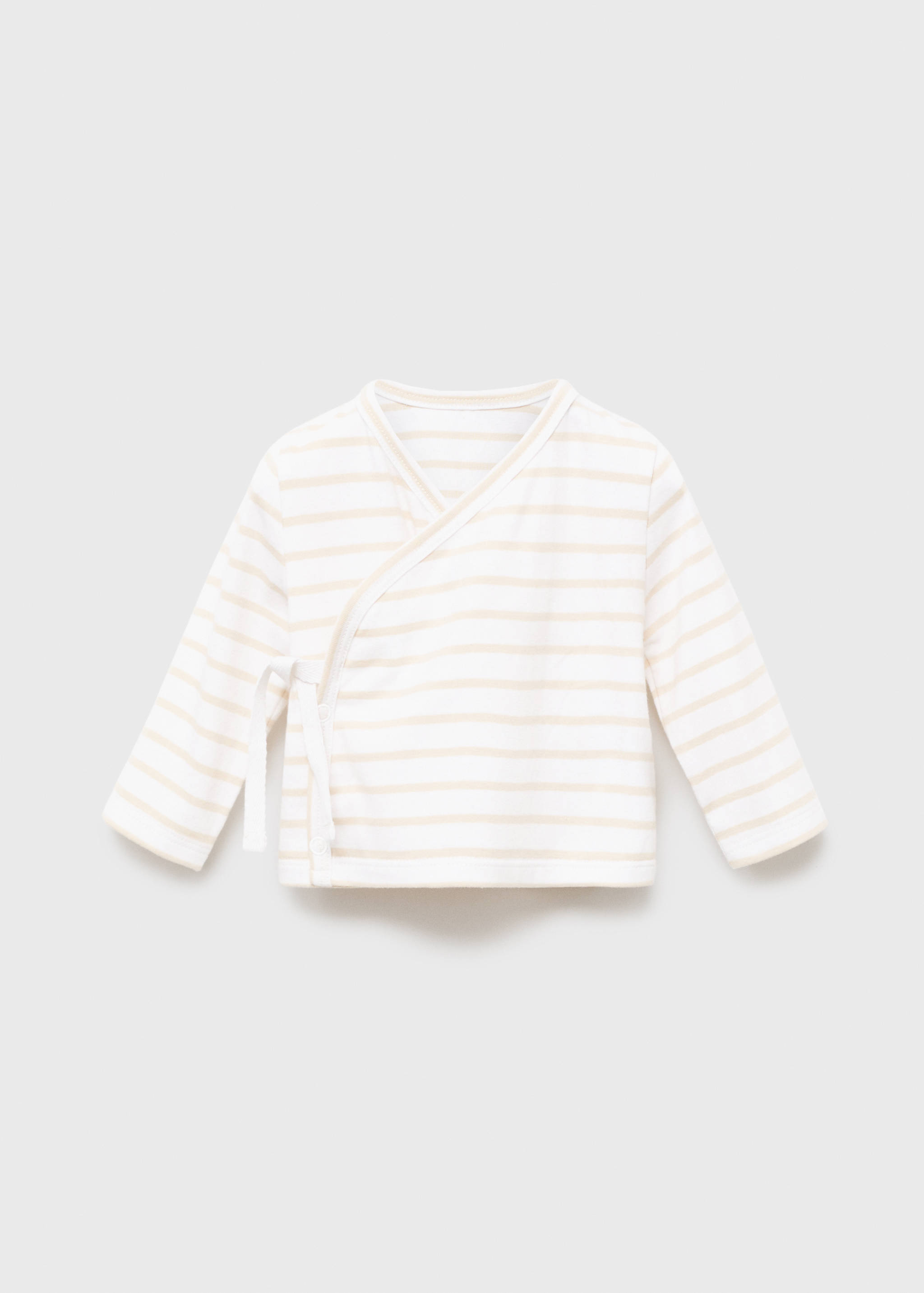 Překřížené tričko s proužky - Zboží bez modelu