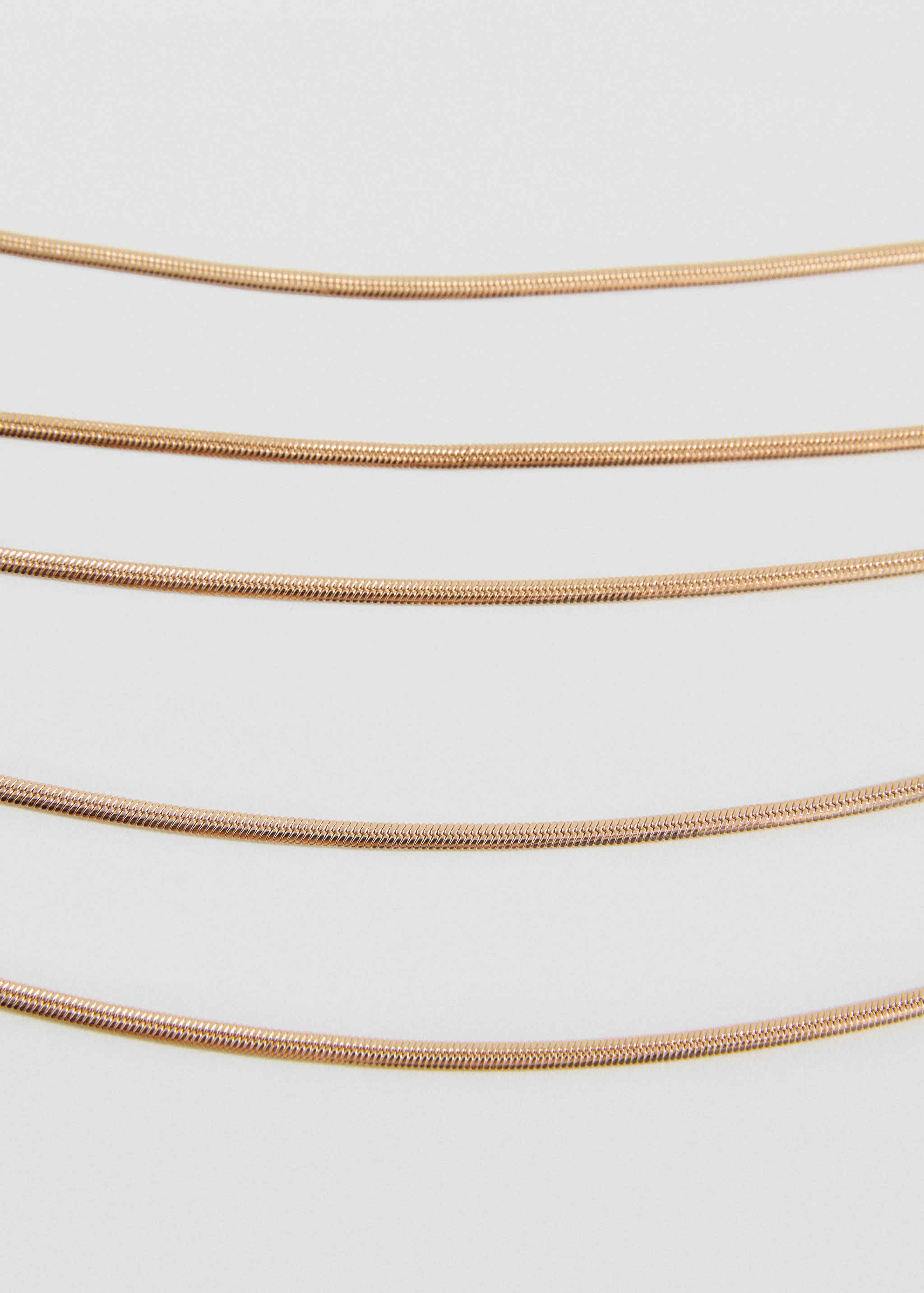 Multiple chain necklace - Medium plane