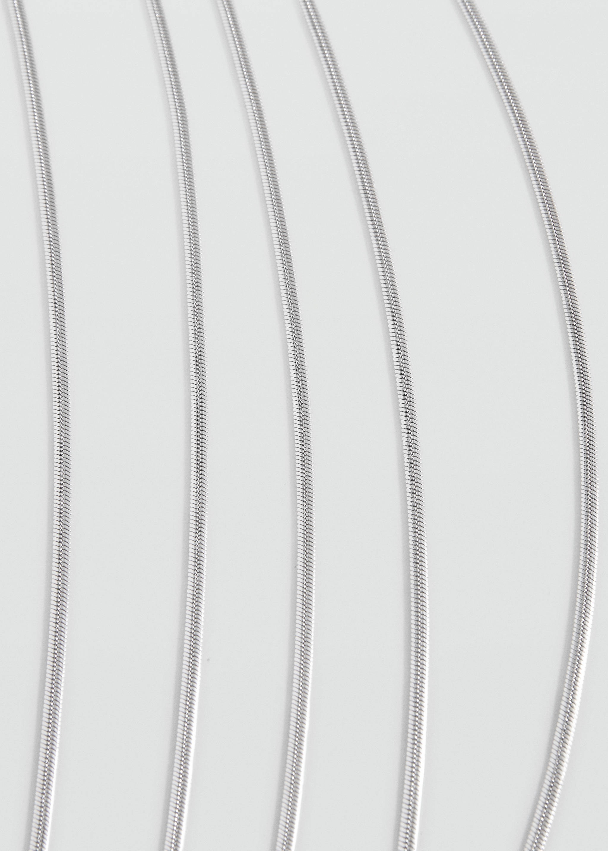 Multiple chain necklace - Medium plane