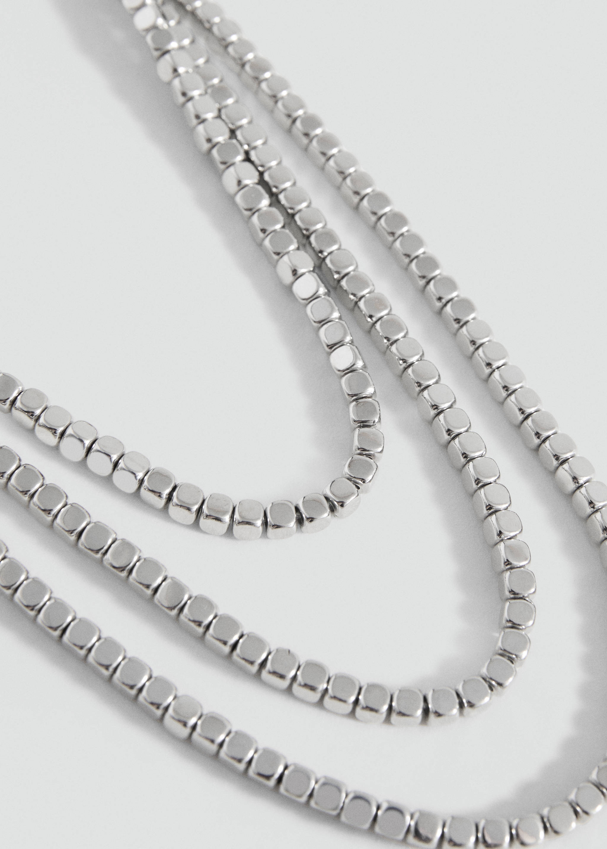 Bead multiple necklace - Medium plane