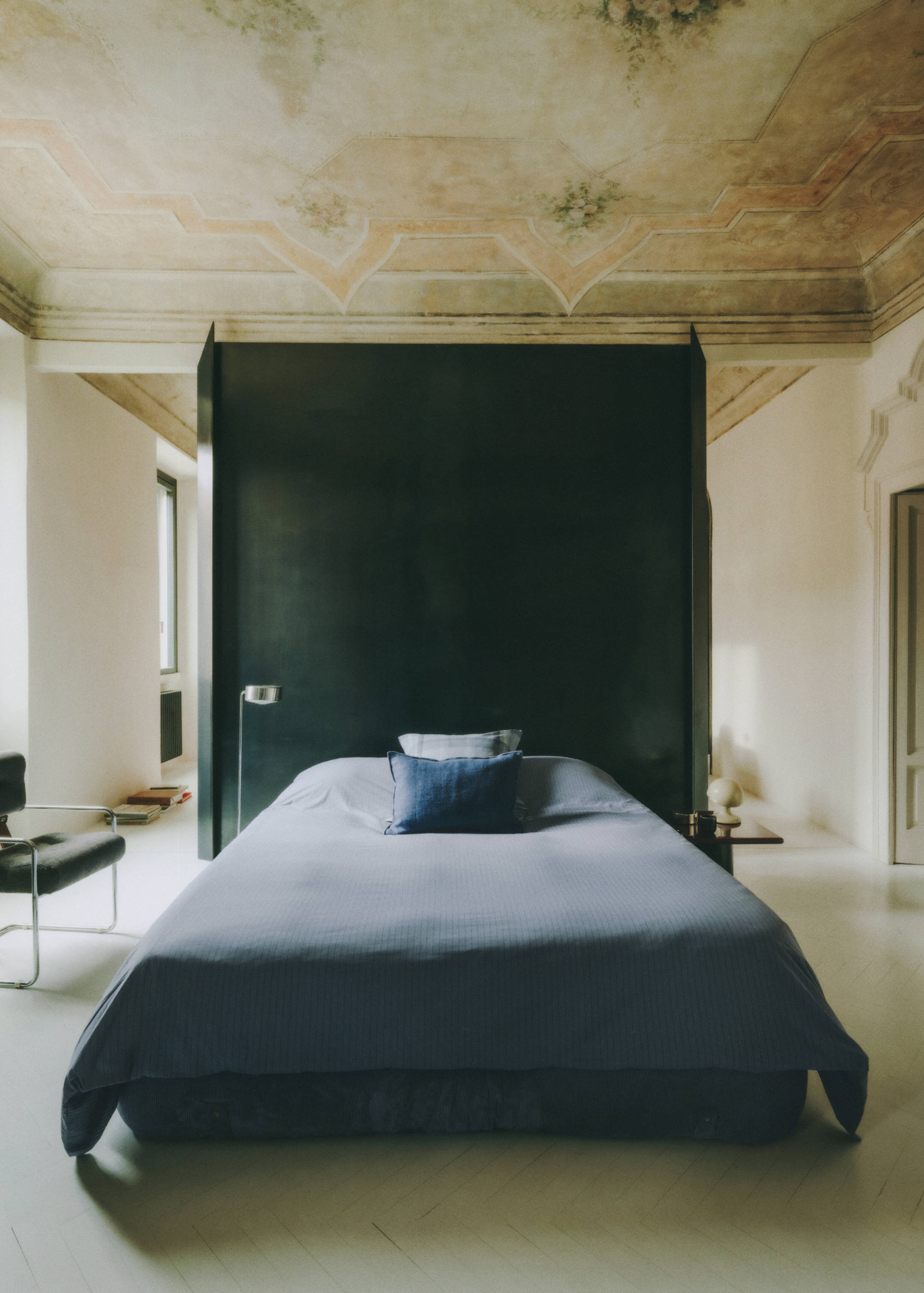 Husă de pilotă din bumbac percal cu dungi, reversibilă, pentru pat de 180/200 cm - Detaliu al articolului 6