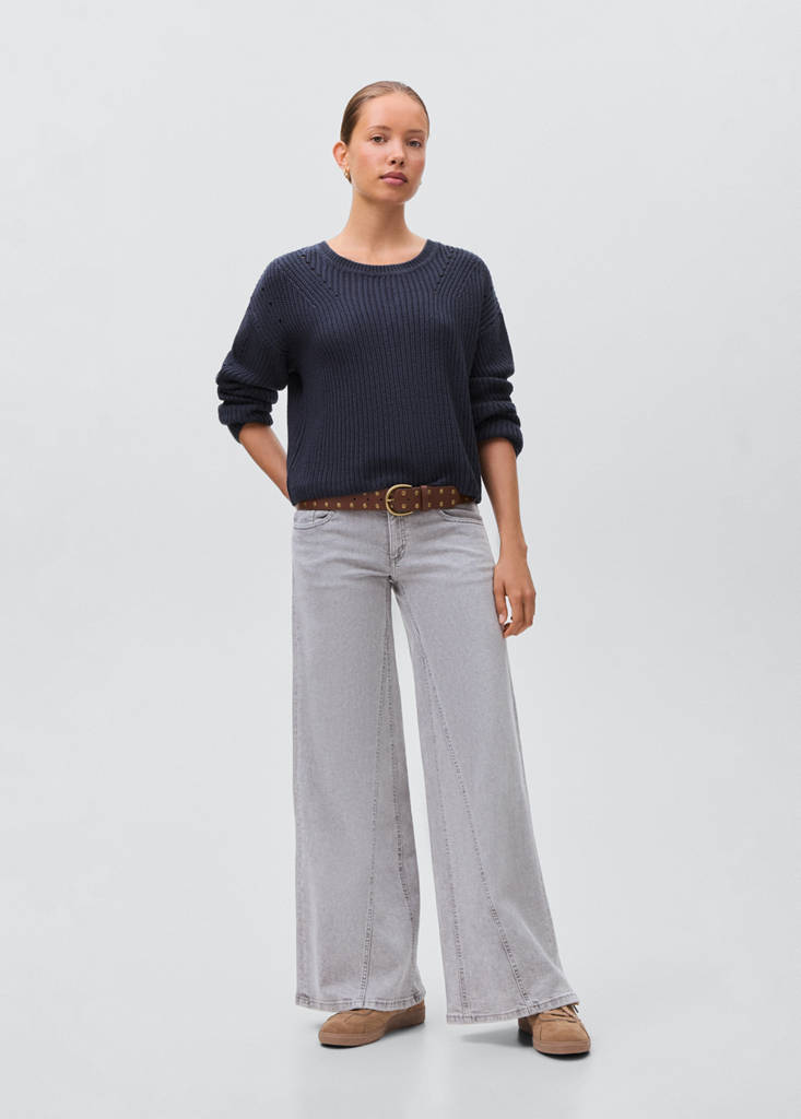 Oversize knit sweater — Navy