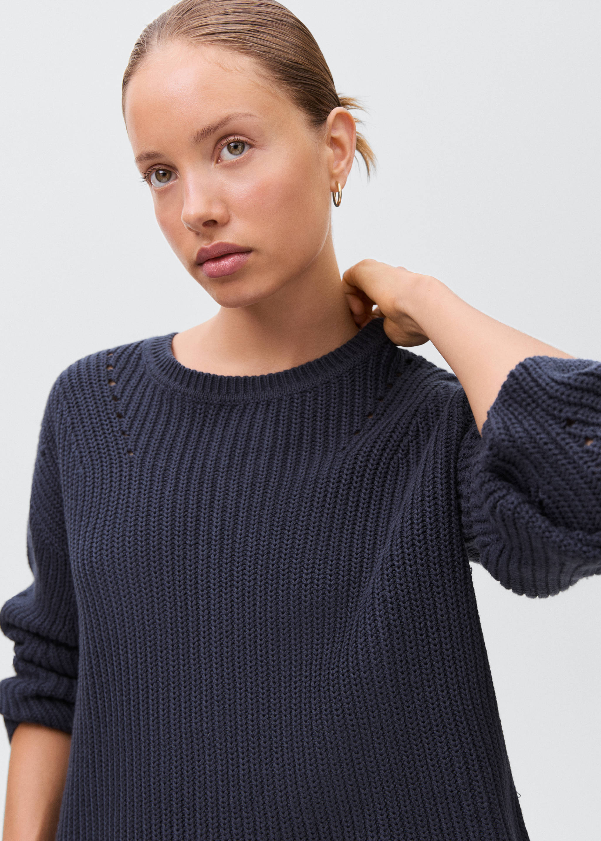 Oversize knit sweater - Details of the article 1