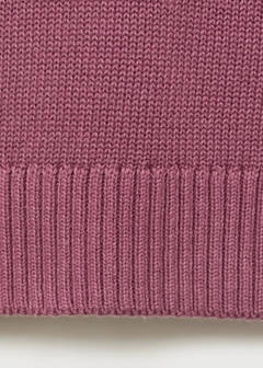 V-neck knit sweater — Cherry 7