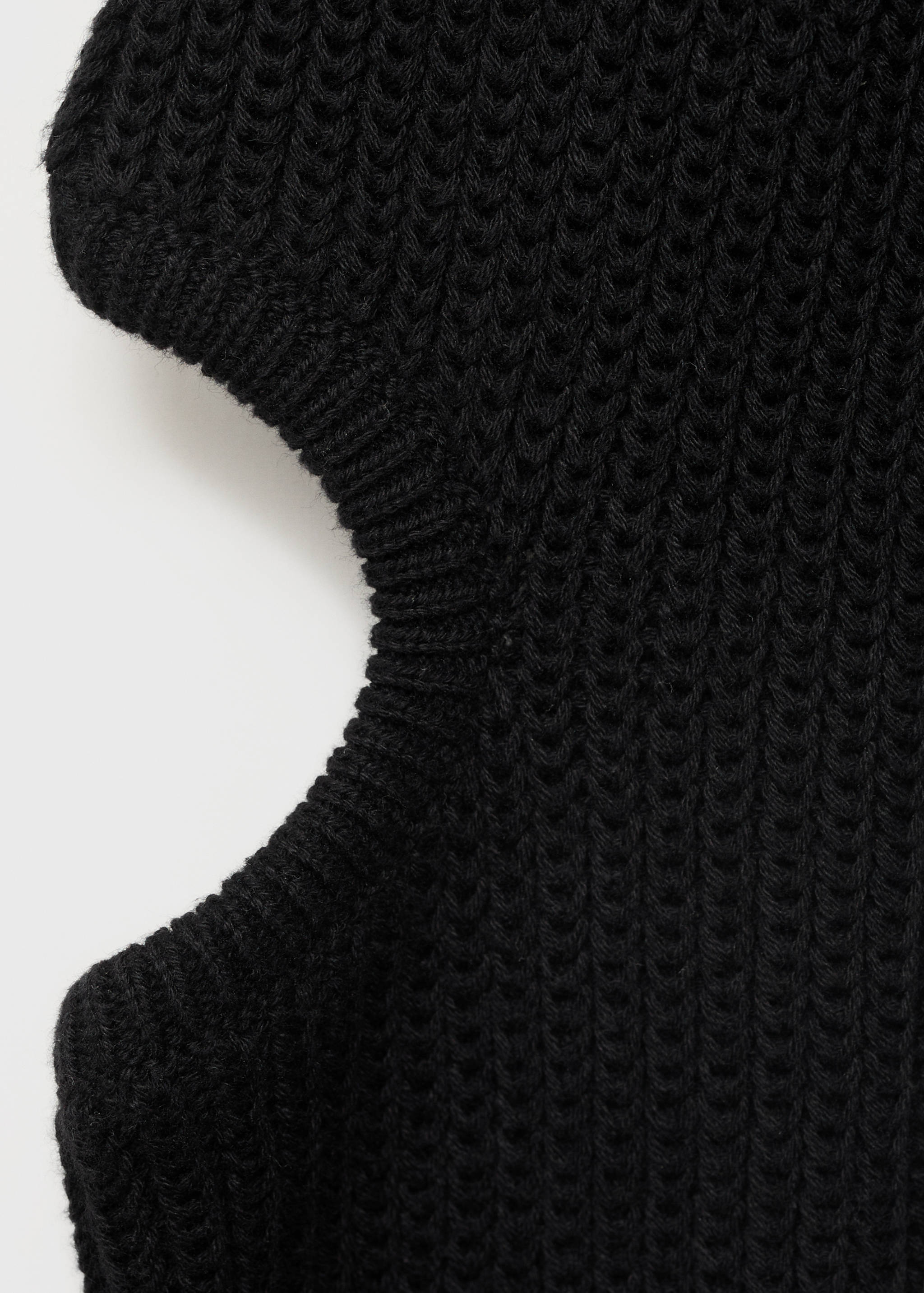 Knitted sweater with openings - Details of the article 0