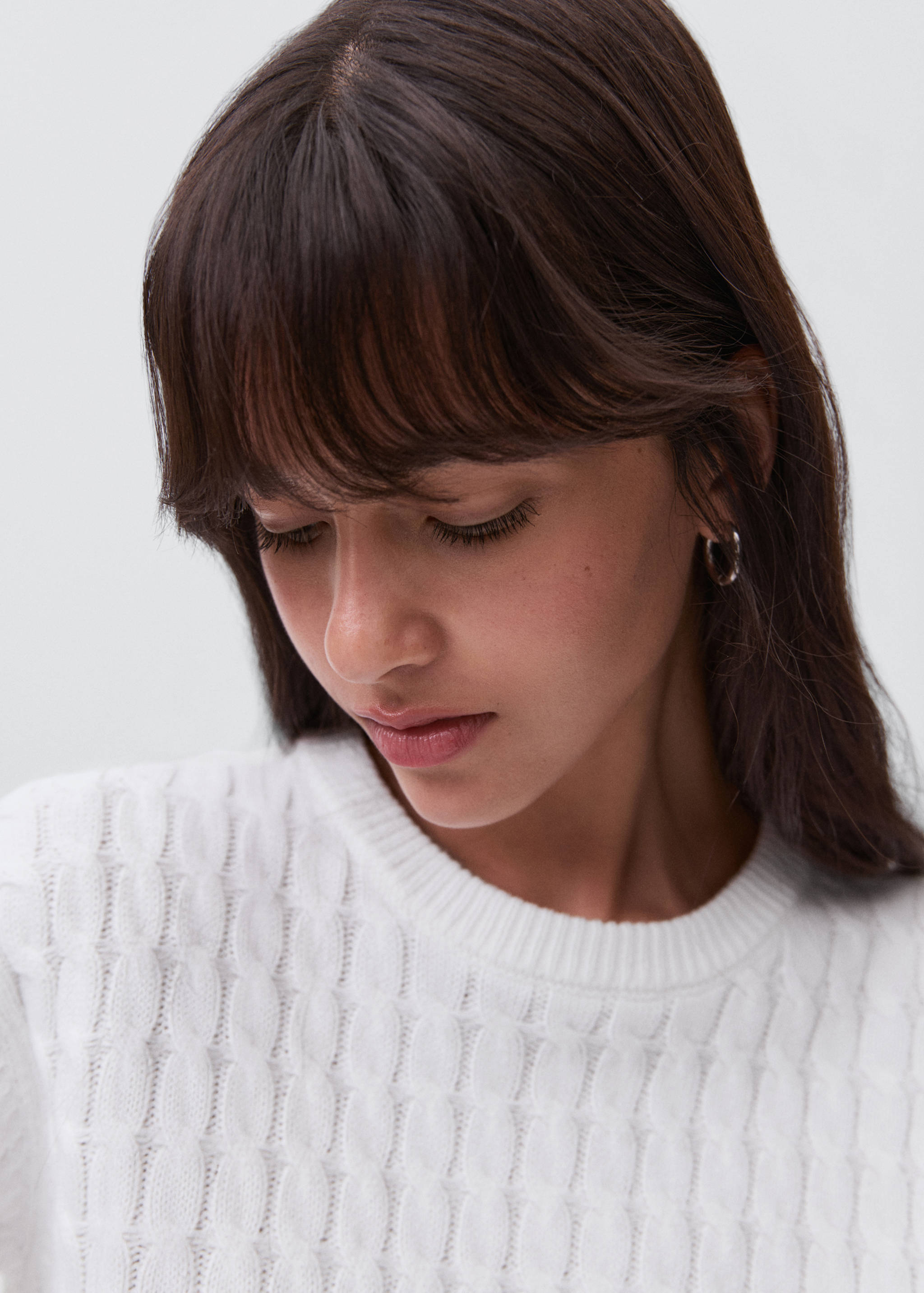 Braided knitted sweater - Details of the article 1