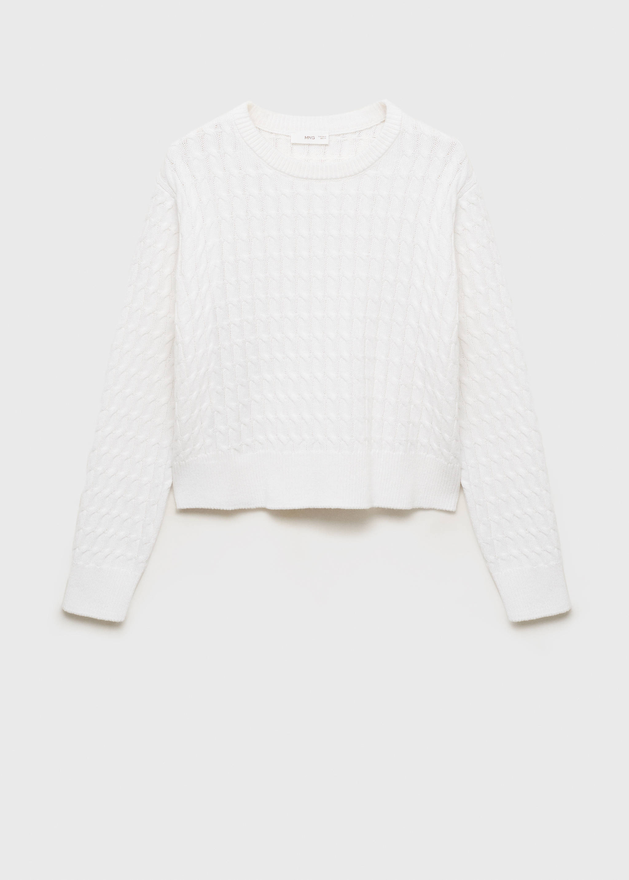 Braided knitted sweater - Article without model