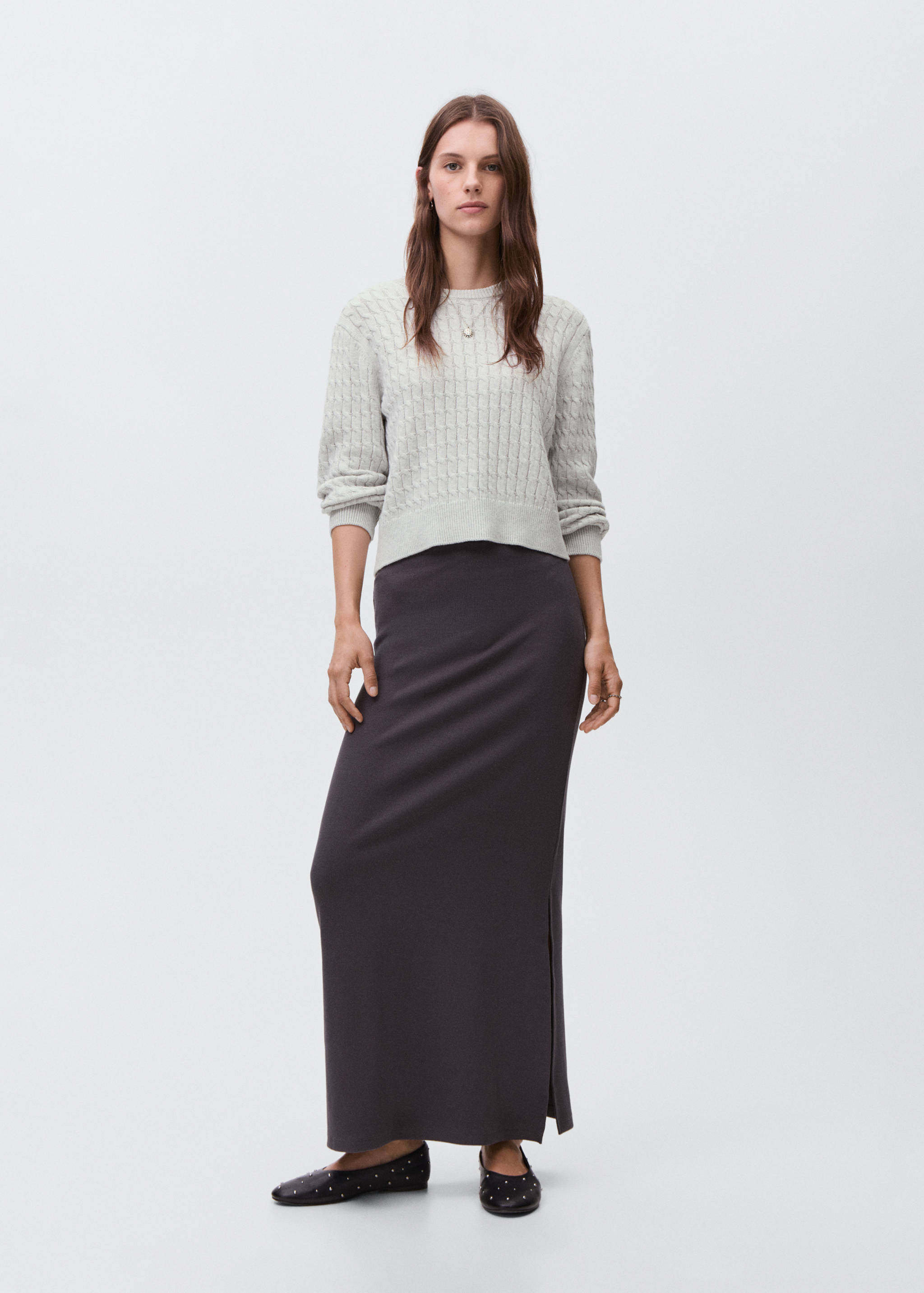 Braided knitted sweater - General plane