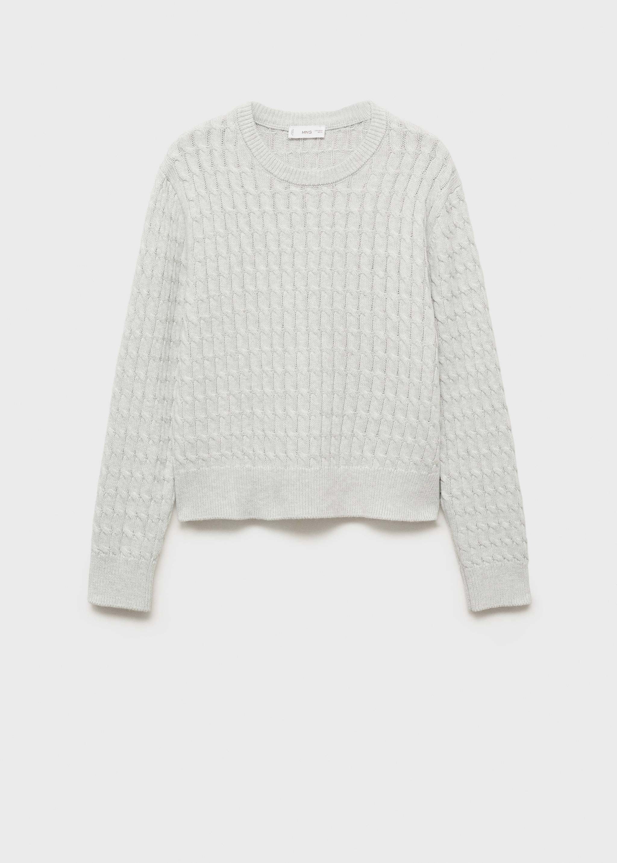 Braided knitted sweater - Article without model