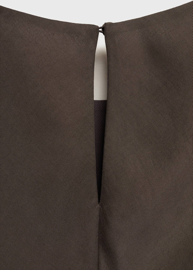 Long modal dress — Brown