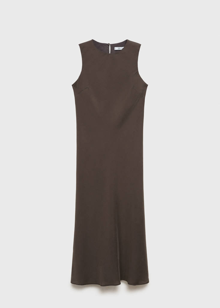 Long modal dress — Brown