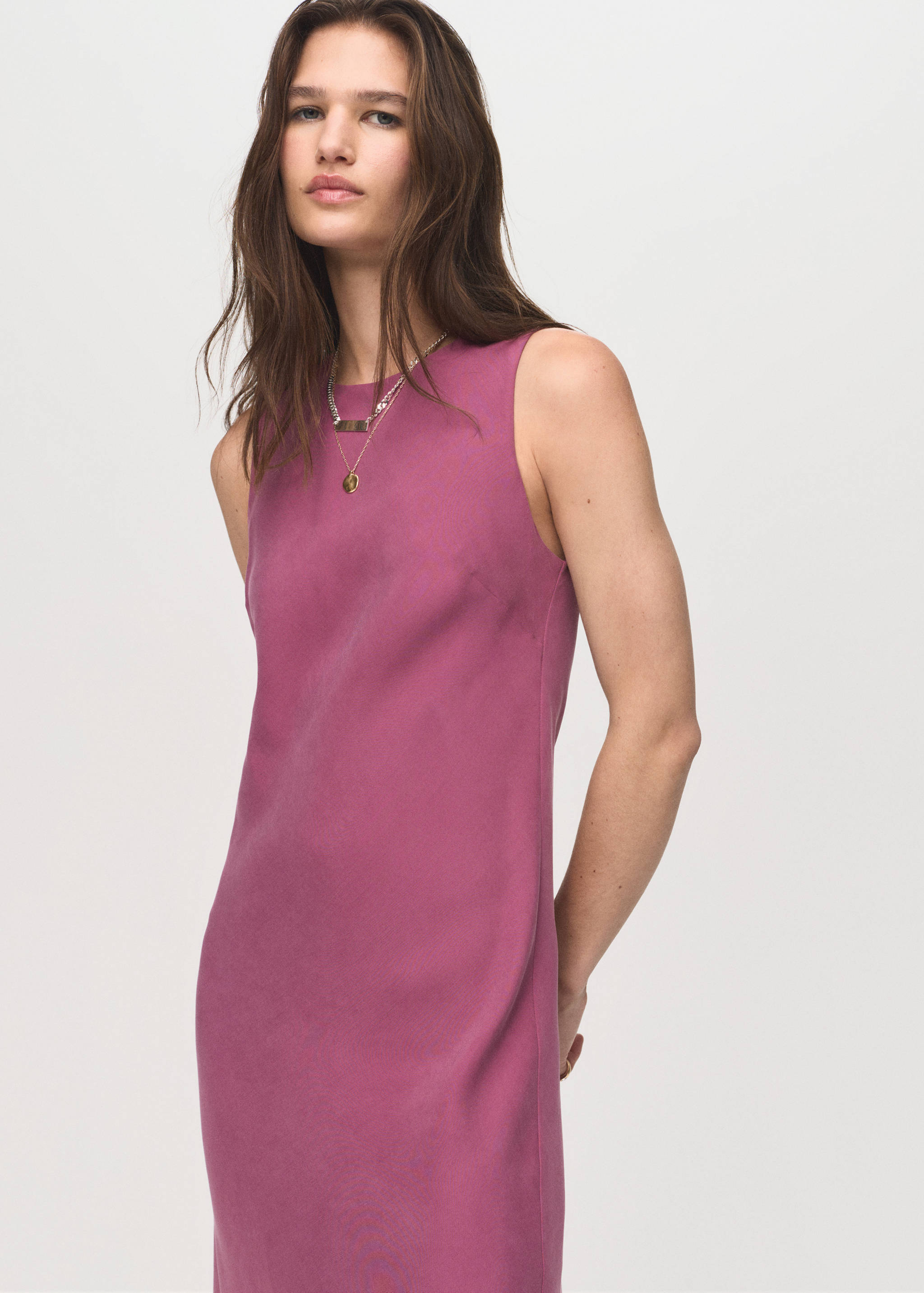 Long modal dress - Medium plane