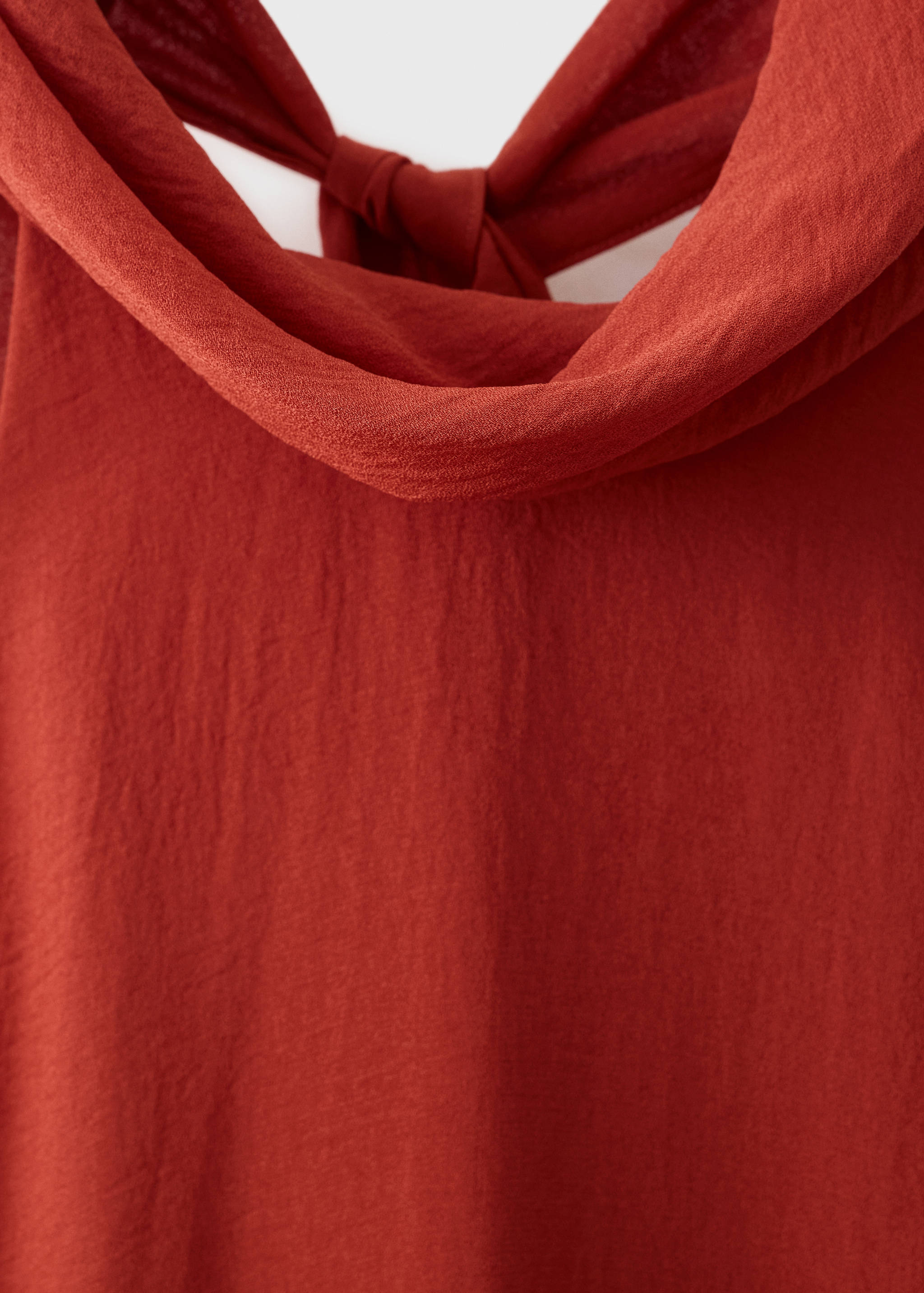 Long dress with bow neck - Details of the article 0