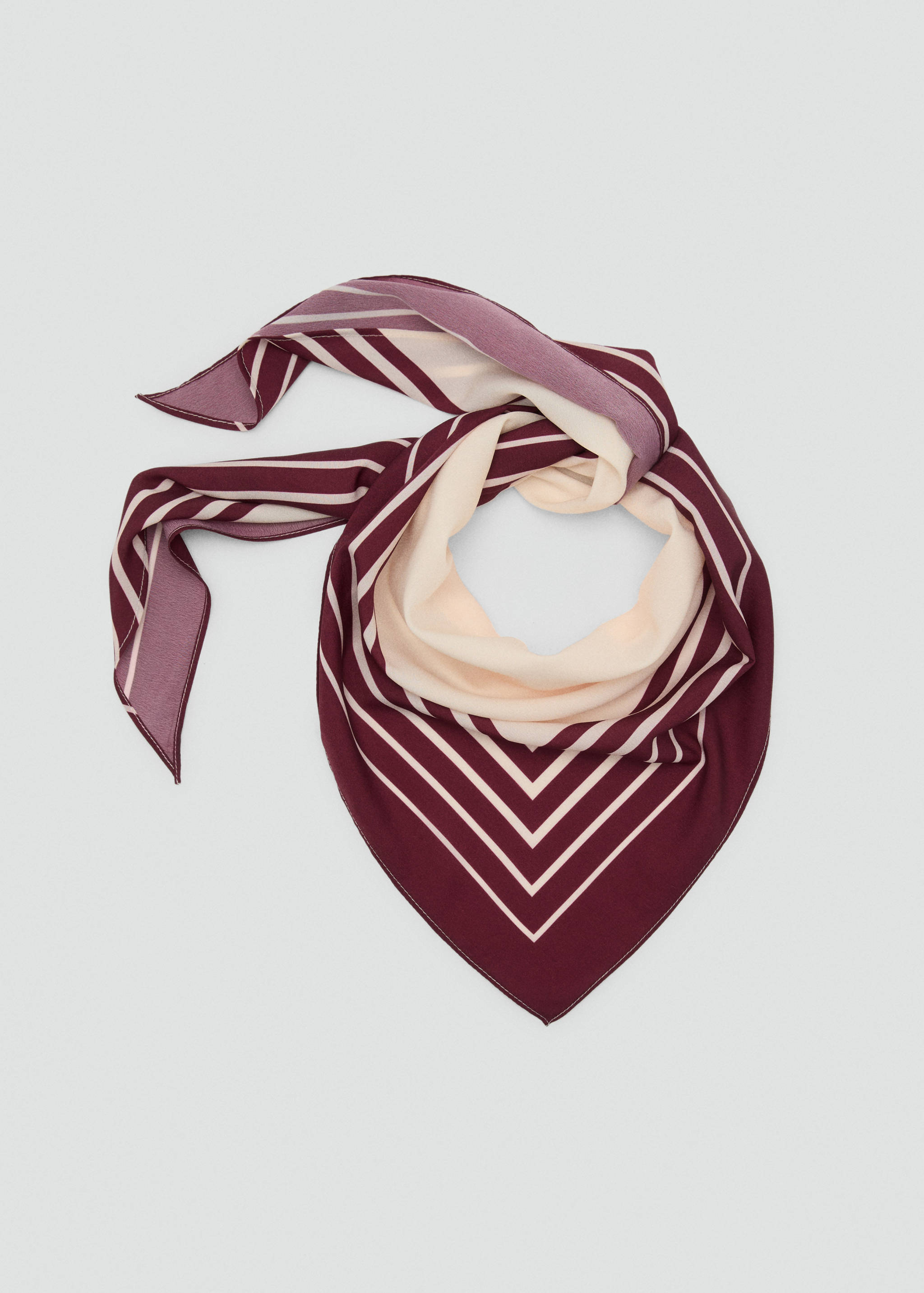 Lenço acetinado às riscas - Pormenor do artigo 1