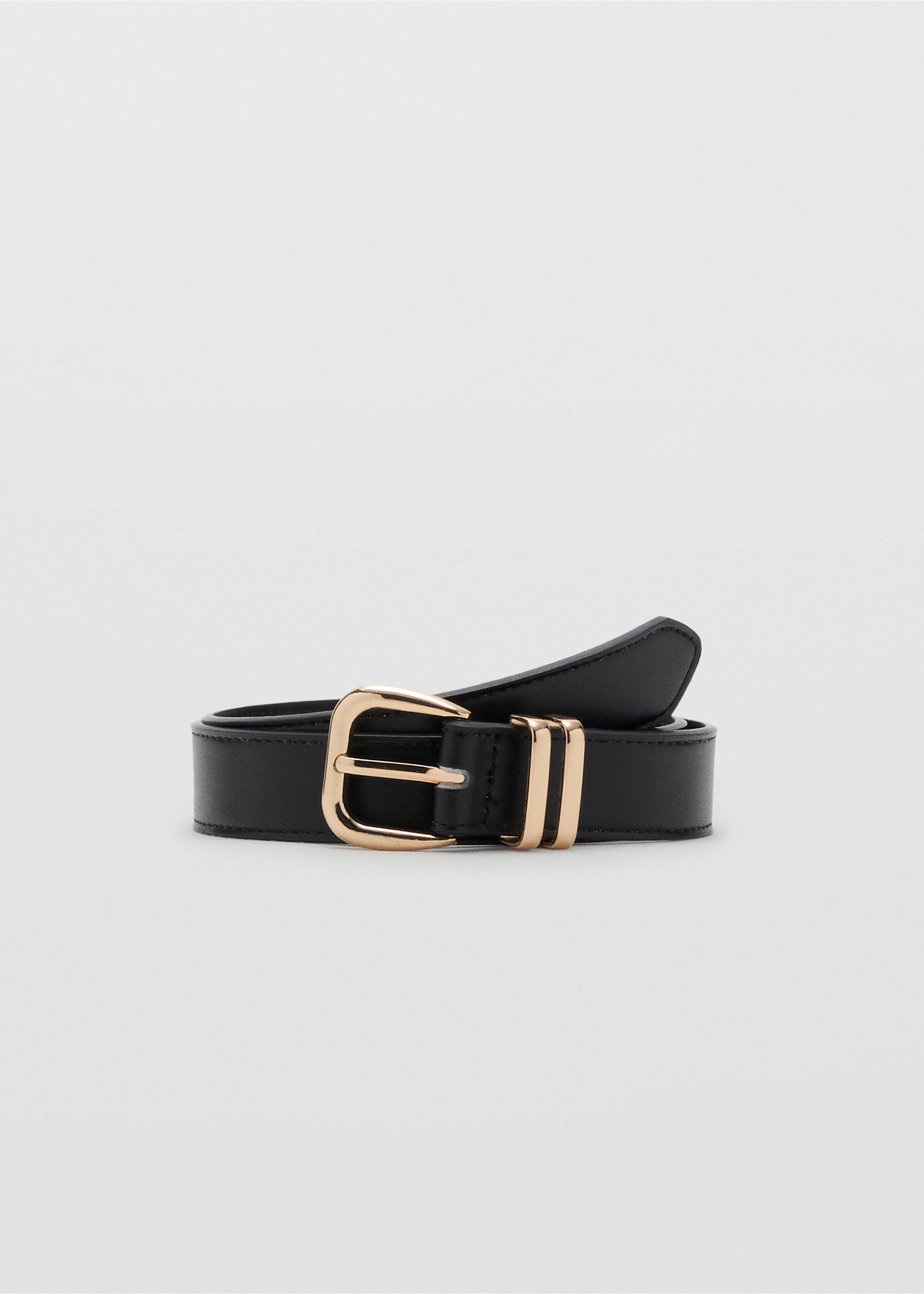 Metal buckle belt - Article without model, Black. Ref: 17004099-00.
