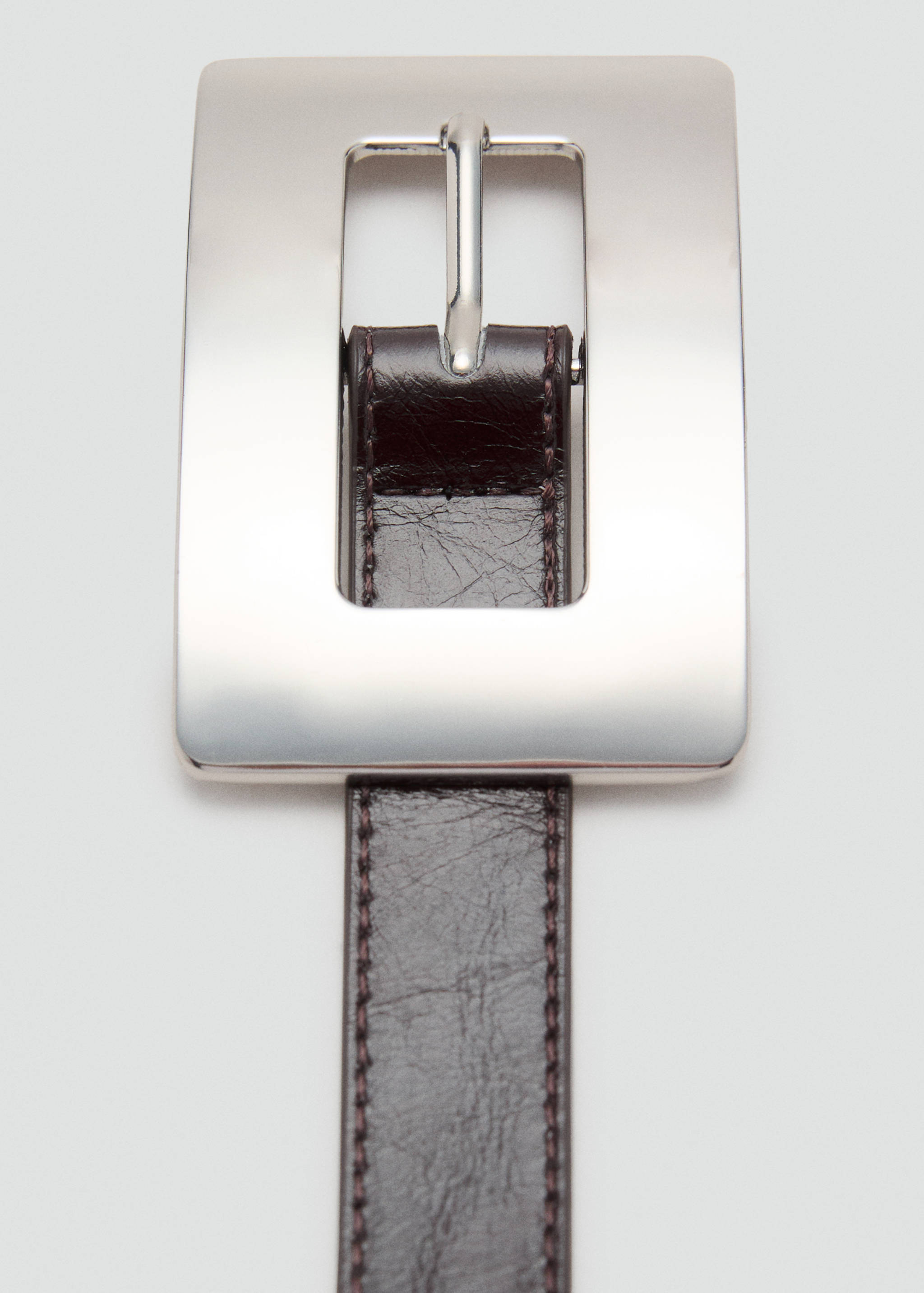 Thin belt with maxi-buckle - Medium plane