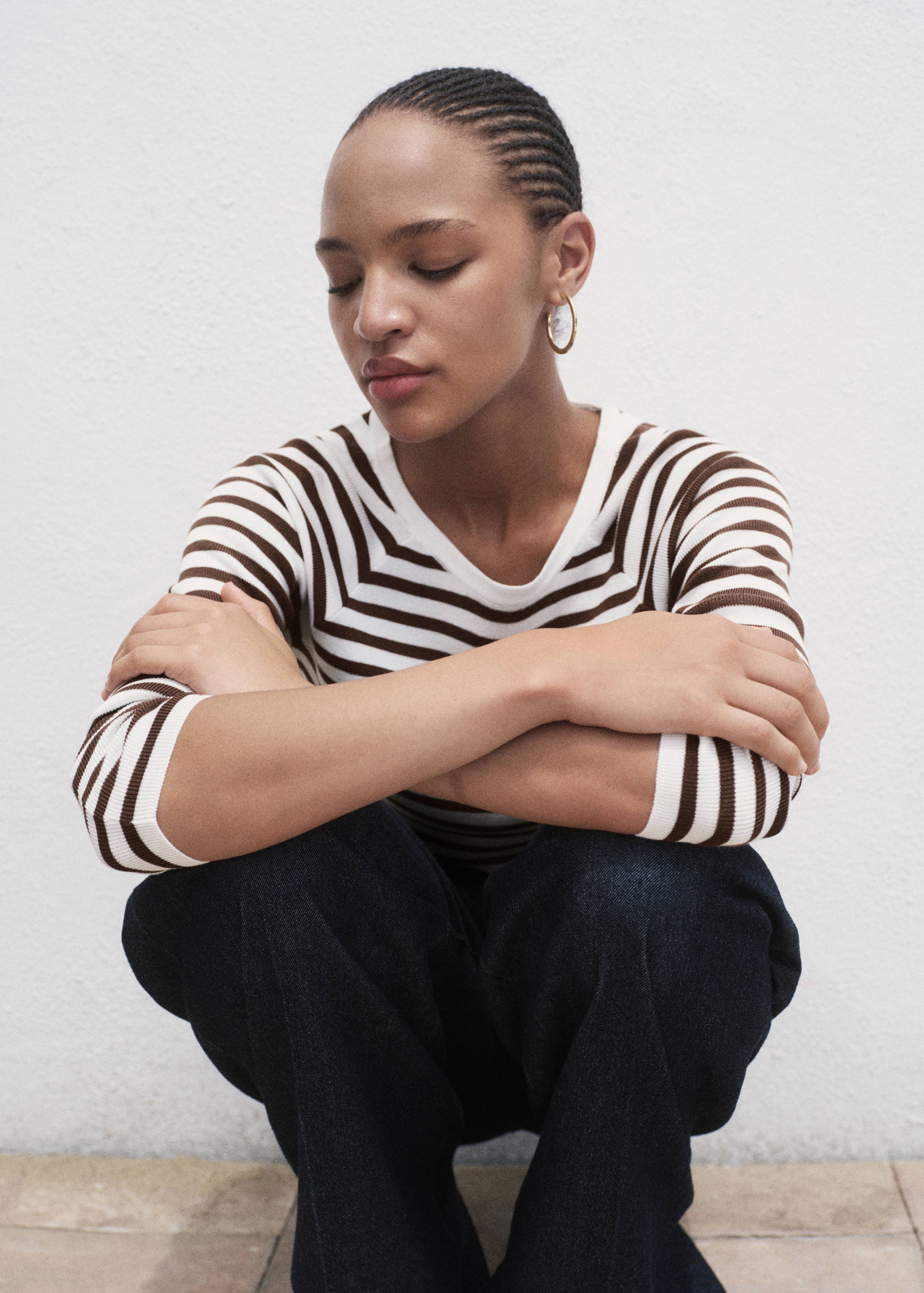 Hosszú ujjú finomkötött pulóver - A termék adatai 2