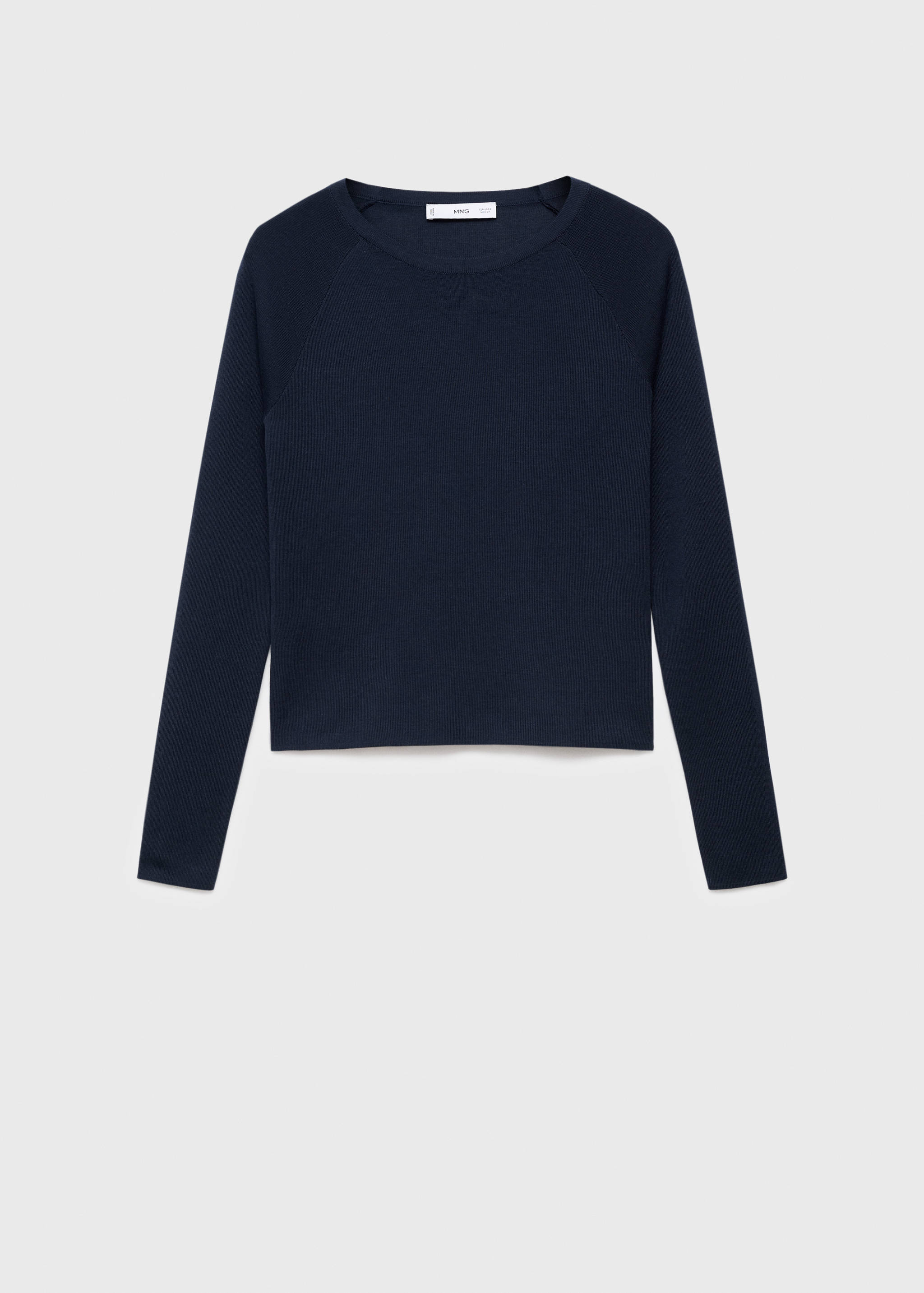 Hosszú ujjú finomkötött pulóver - Termék modell nélkül