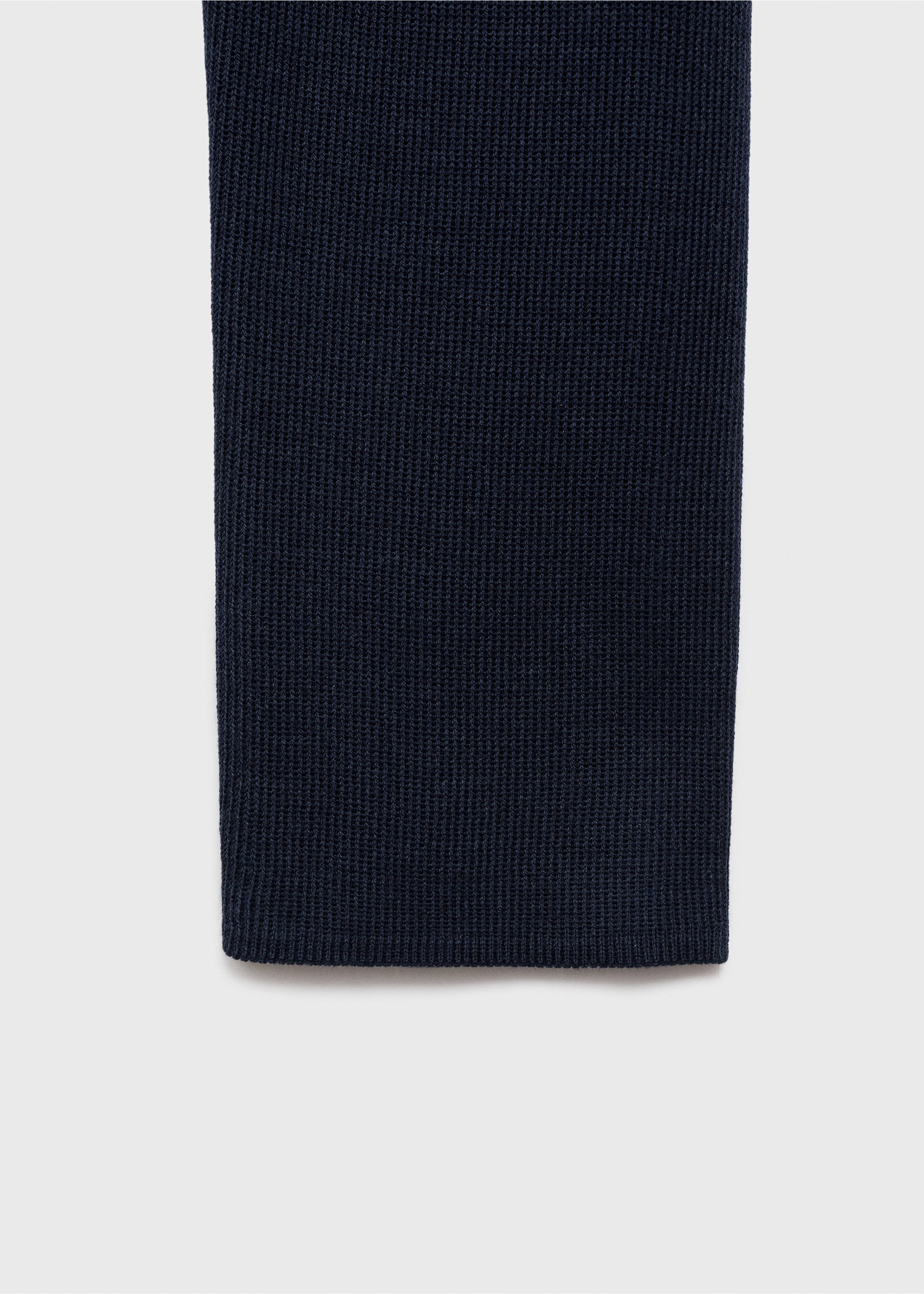 Long-sleeved fine-knit sweater - Details of the article 0, Dark Navy. Ref: 17004106-00.